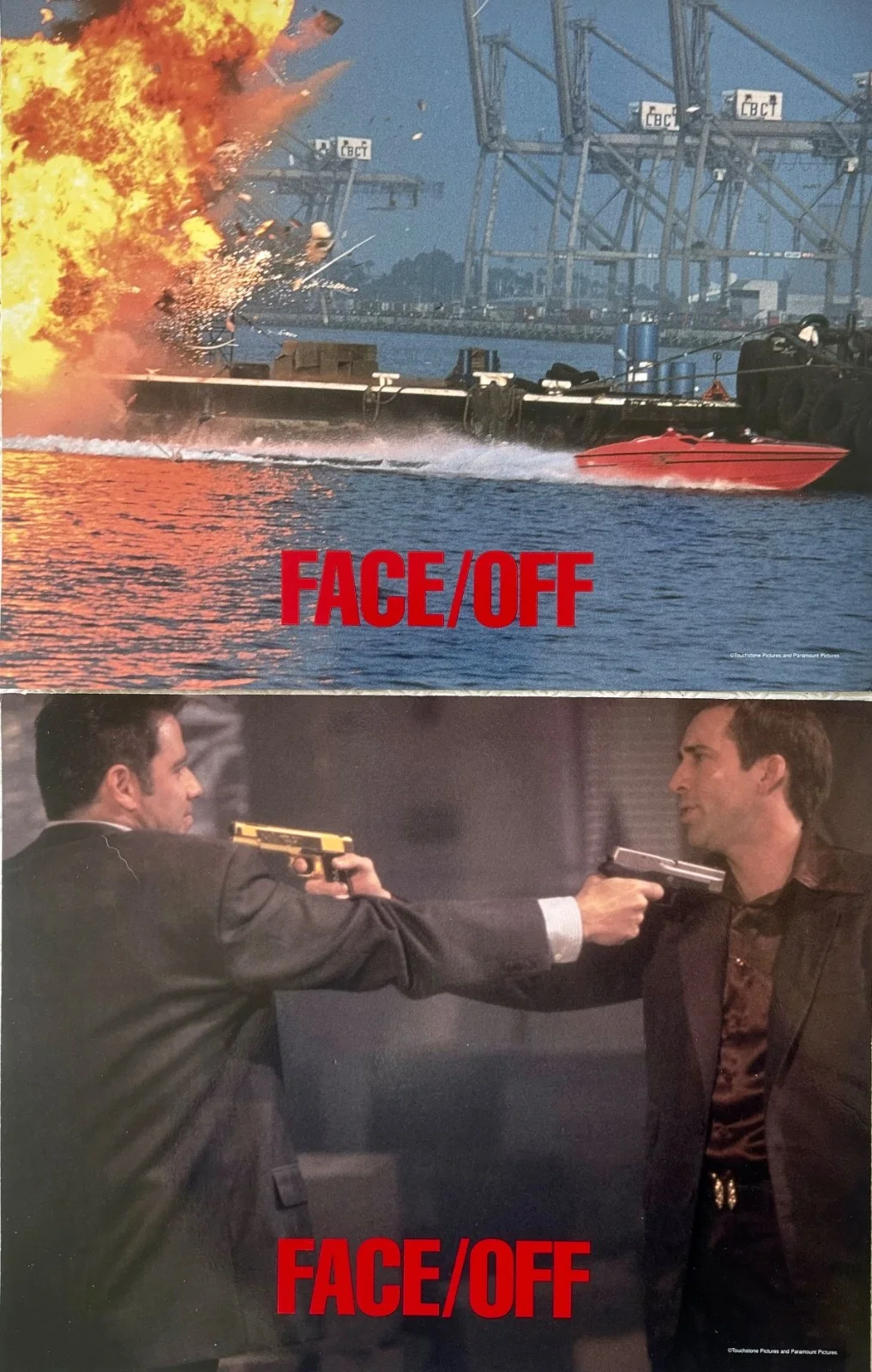 Face/Off set of 8 Original 1997 Lobby Cards John Travolta Nicolas Cage, image 5