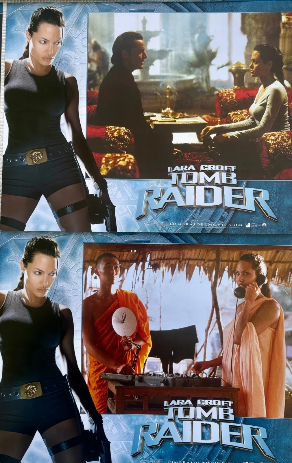 Lara Croft Tomb Raider set of 8 Original 2001 Lobby Cards Angelina Jolie, изображение 2