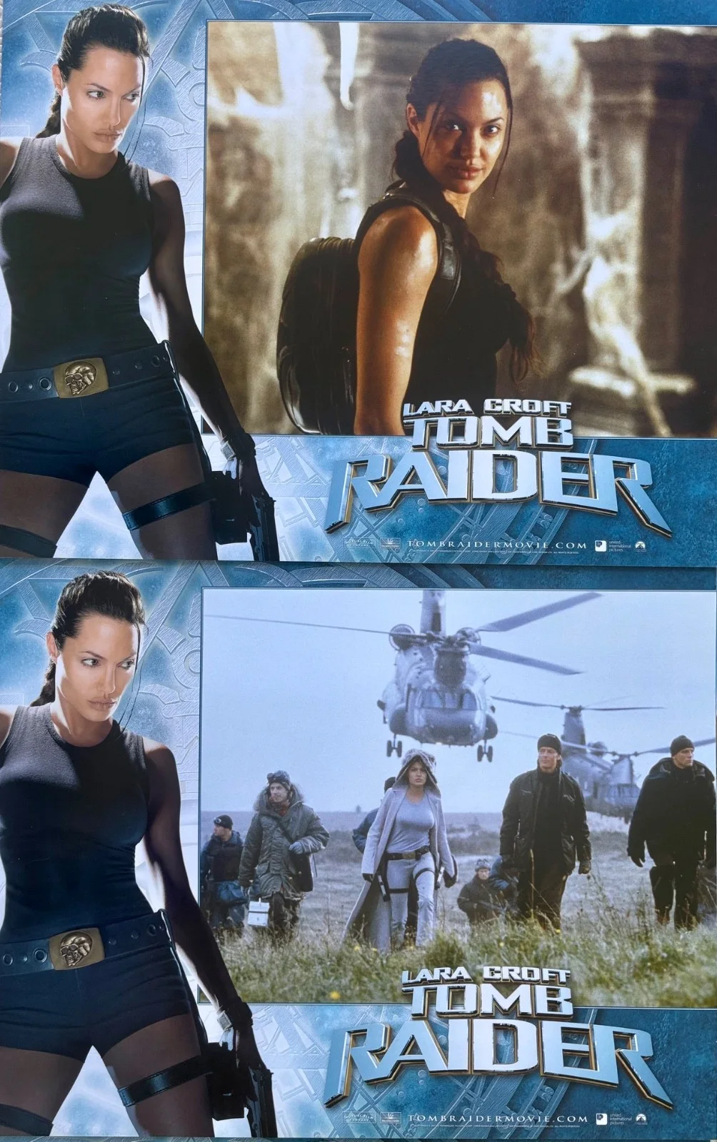 Lara Croft Tomb Raider set of 8 Original 2001 Lobby Cards Angelina Jolie, изображение 5