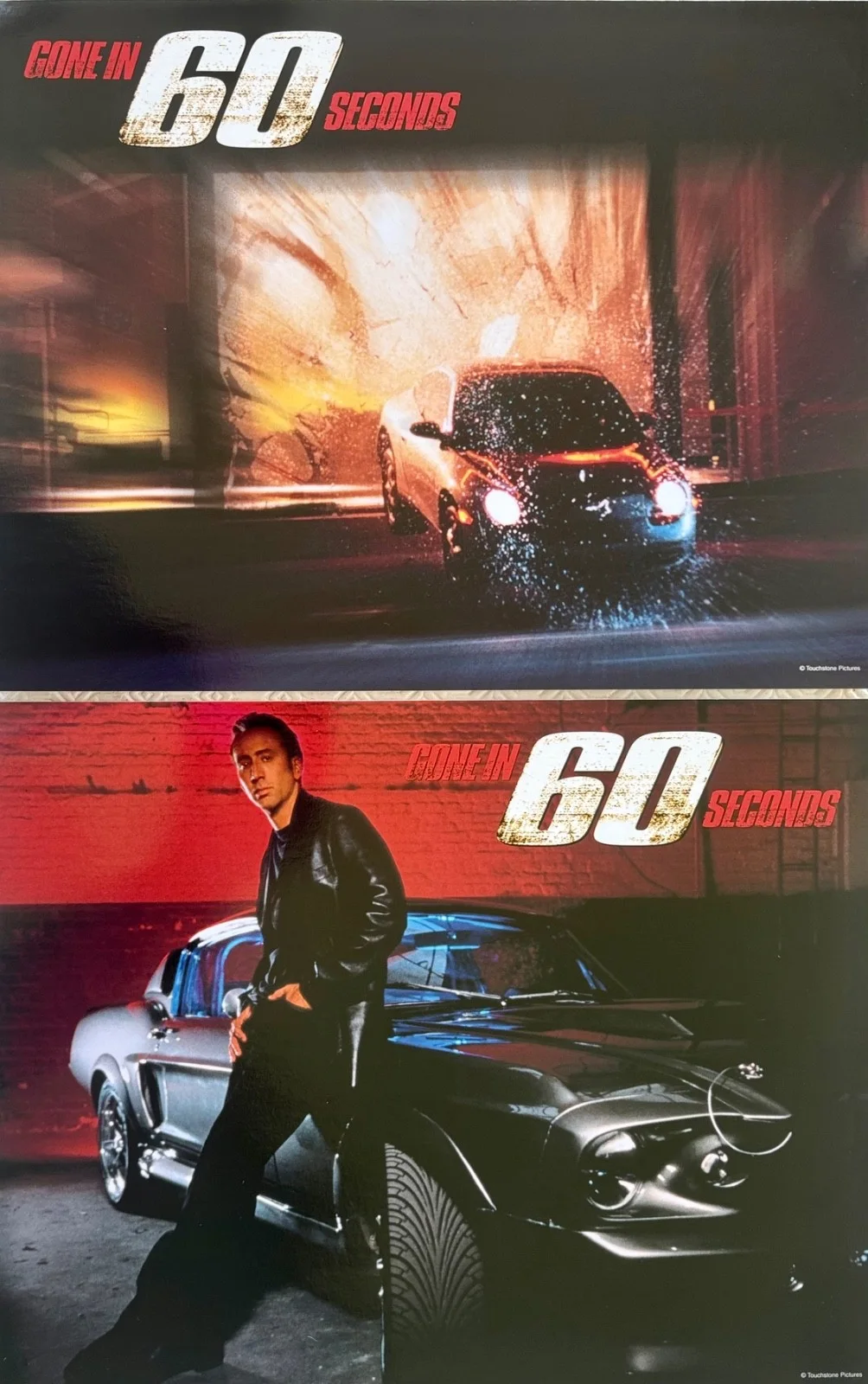 Gone in 60 Seconds set of 8 Original Lobby Cards Nicolas Cage Angelina Jolie, изображение 3