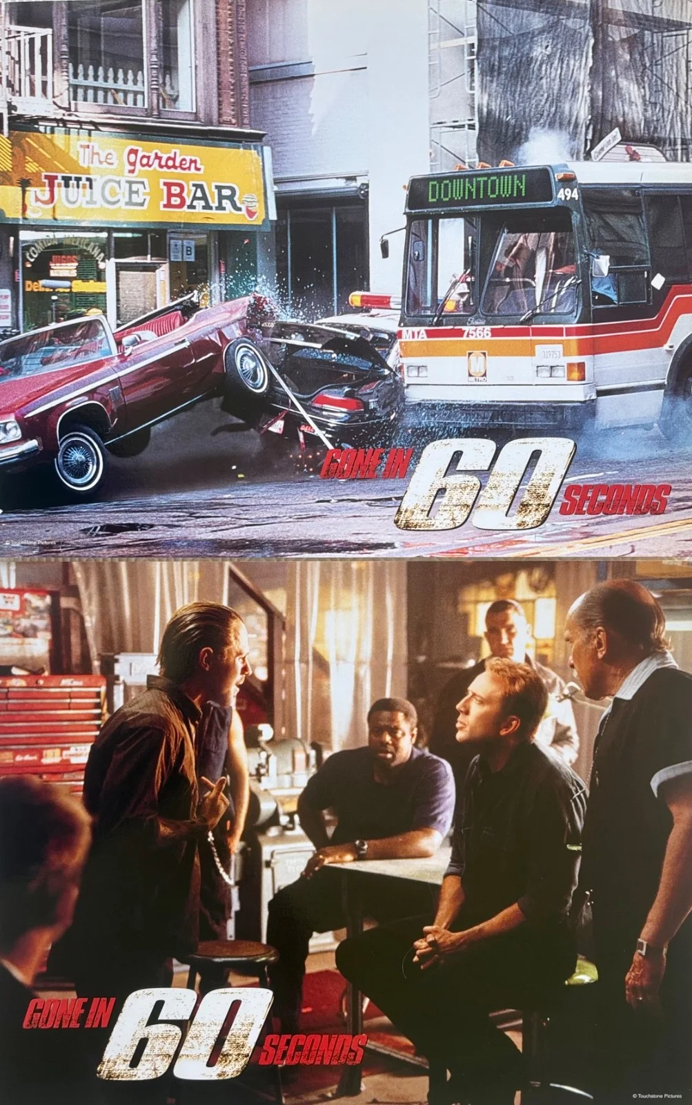 Gone in 60 Seconds set of 8 Original Lobby Cards Nicolas Cage Angelina Jolie, изображение 4