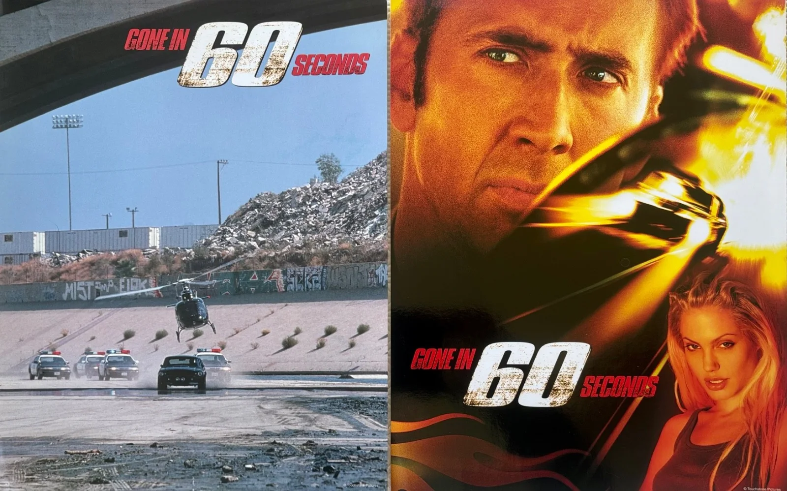 Gone in 60 Seconds set of 8 Original Lobby Cards Nicolas Cage Angelina Jolie, изображение 5
