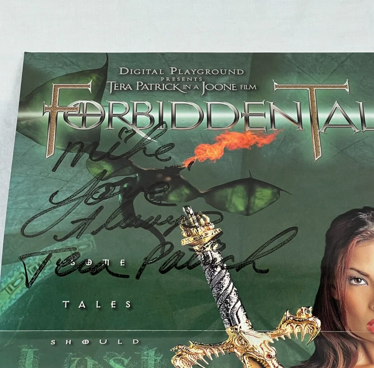 Tera Patrick — Tera Patrick adult film actress signed 11x17 poster, image 2