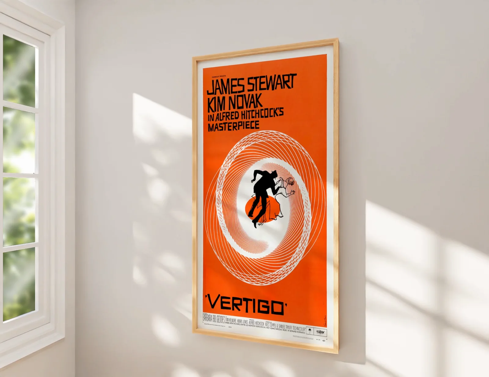 Vertigo - 1958 Hitchcock Thriller / Mystery Restored 27.2" x 41" US One Sheet, изображение 2