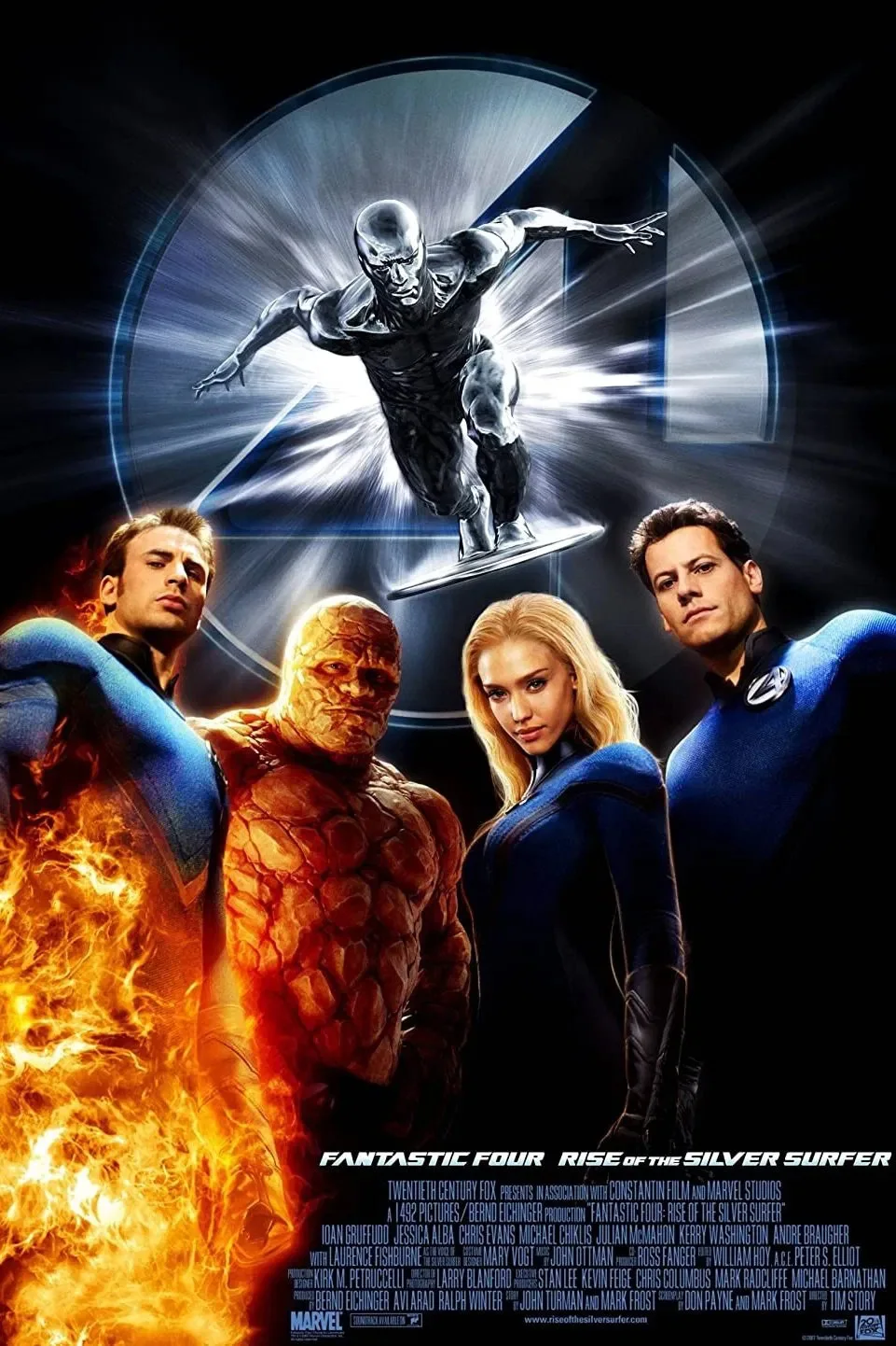 Fantastic 4 Rise of the Silver Surfer 35mm Film Cell strip very Rare var_b, изображение 2