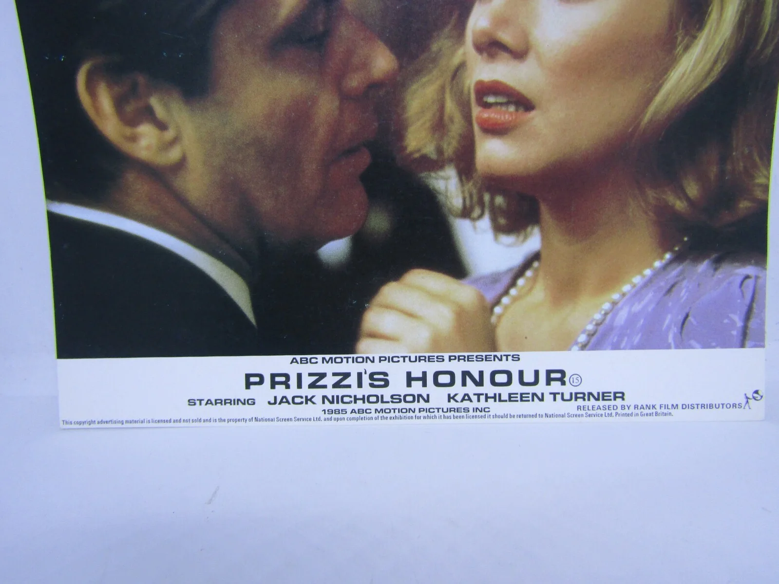Vintage Lobby card - Prizzi's honour - Old movie film memorabilia, изображение 2