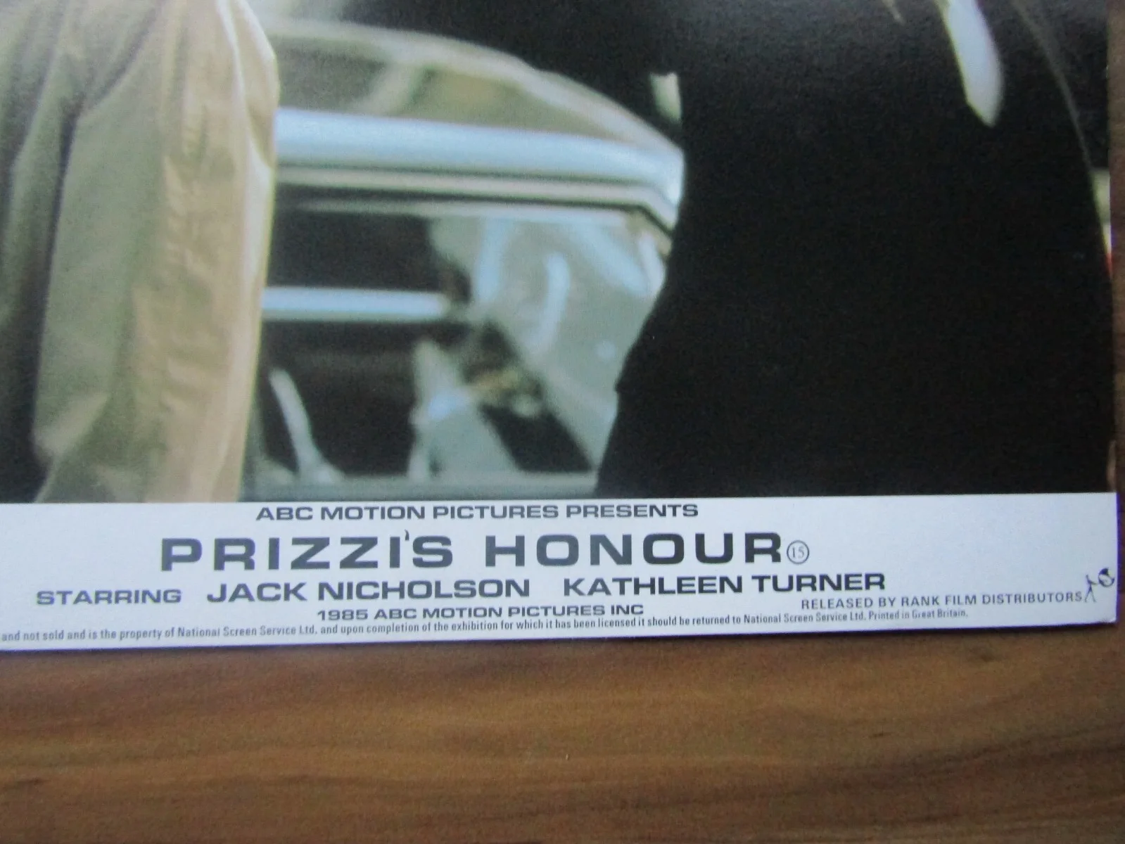 Vintage film movie Lobby card - Prizzi's Honour - 10 x 8, изображение 3