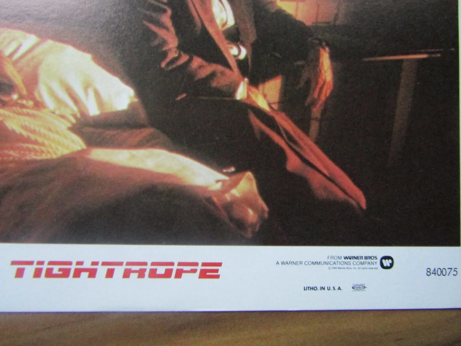 Vintage film movie Lobby card promo - Tightrope - 10 x 8, изображение 3