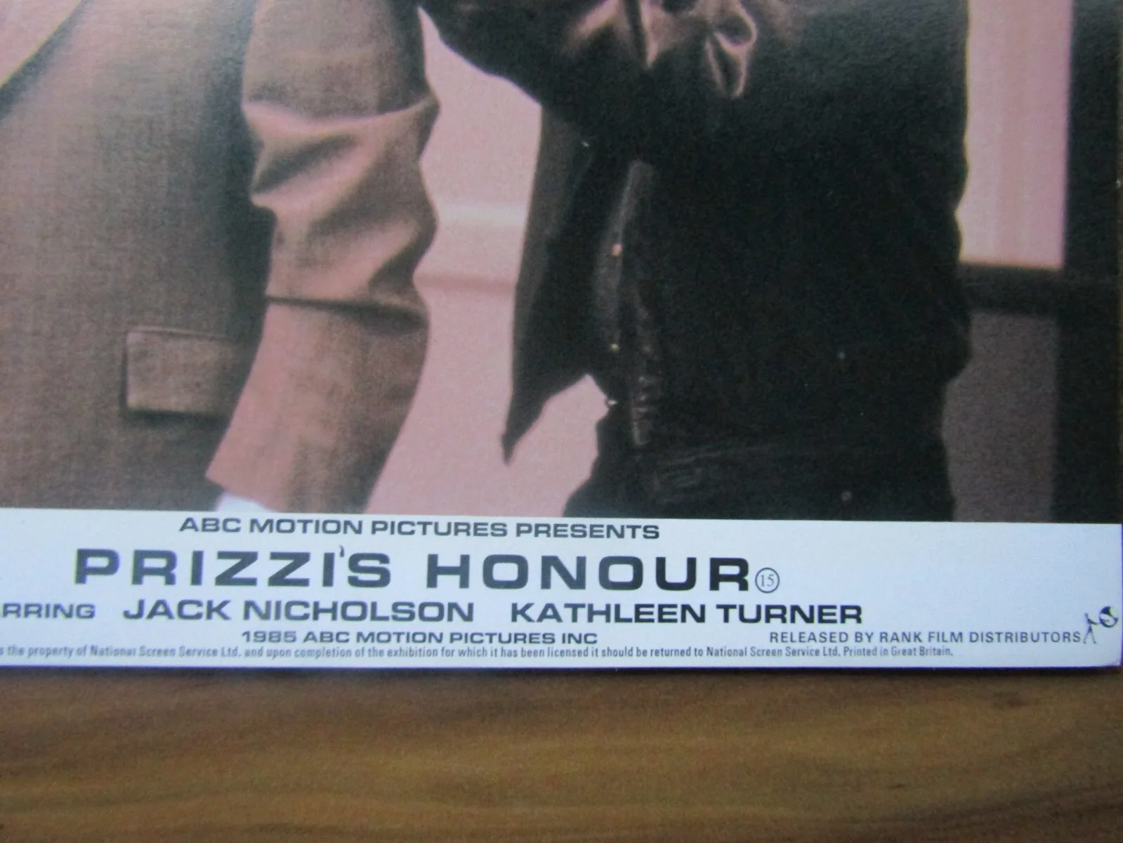 Vintage film movie Lobby card - Prizzi's Honour - 10 x 8, изображение 3