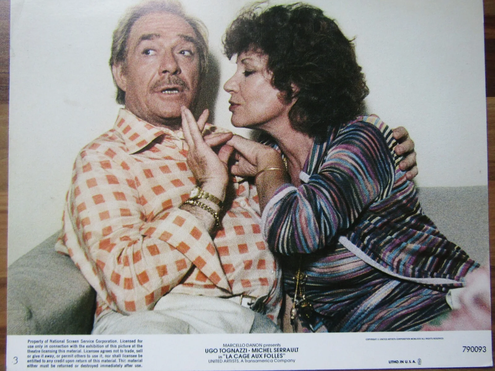 Vintage film movie Lobby card promo - La cage aux folles - 10 x 8, изображение 2
