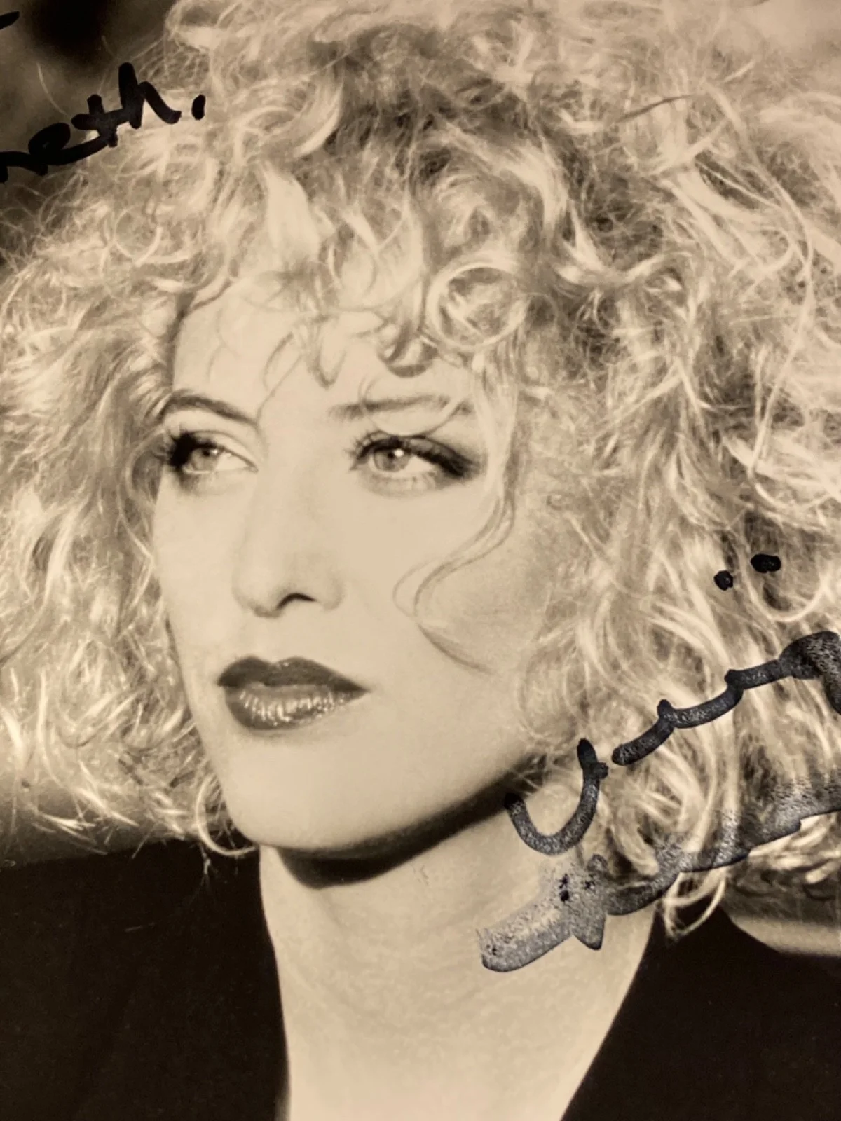 Hand SIGNED Virginia Madsen 8x10 Vintage Photo (Smudge*) Dune, Candyman, Lola, изображение 3