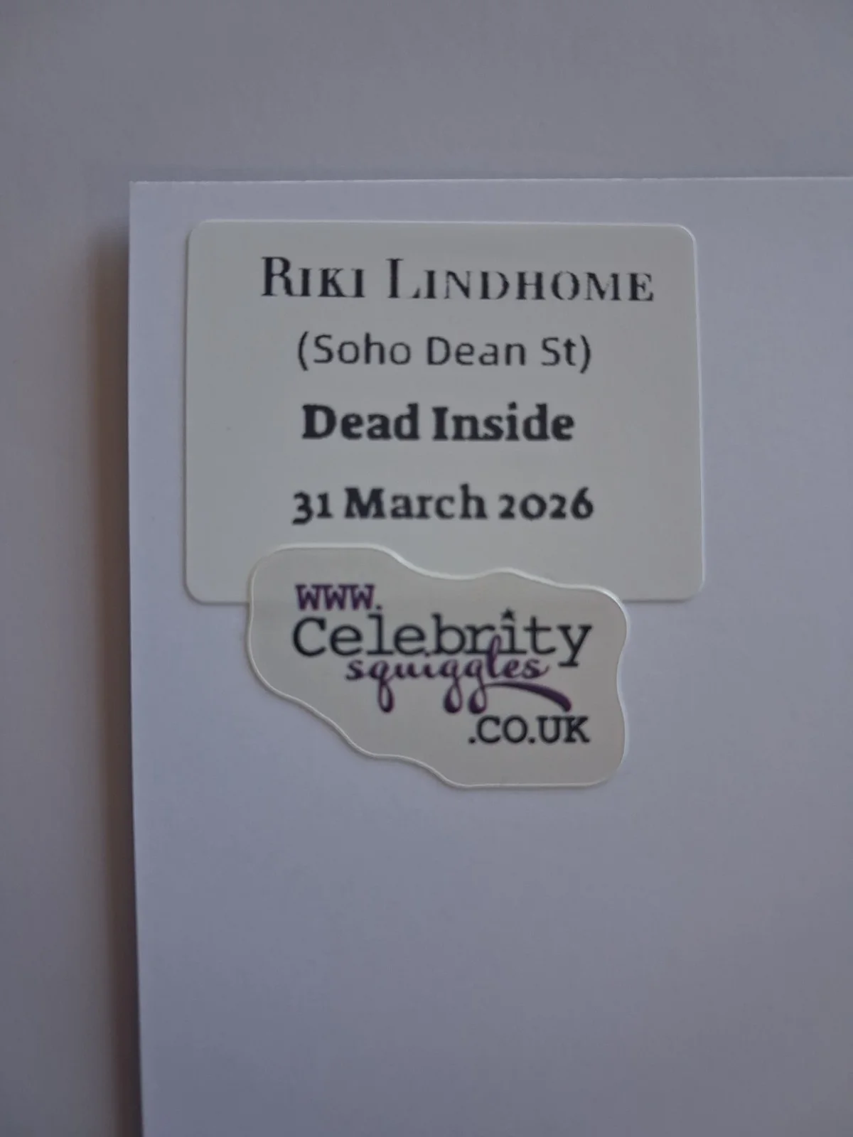 RIKI LINDHOME - Genuine hand signed autograph 8X10 (WEDNESDAY), изображение 3