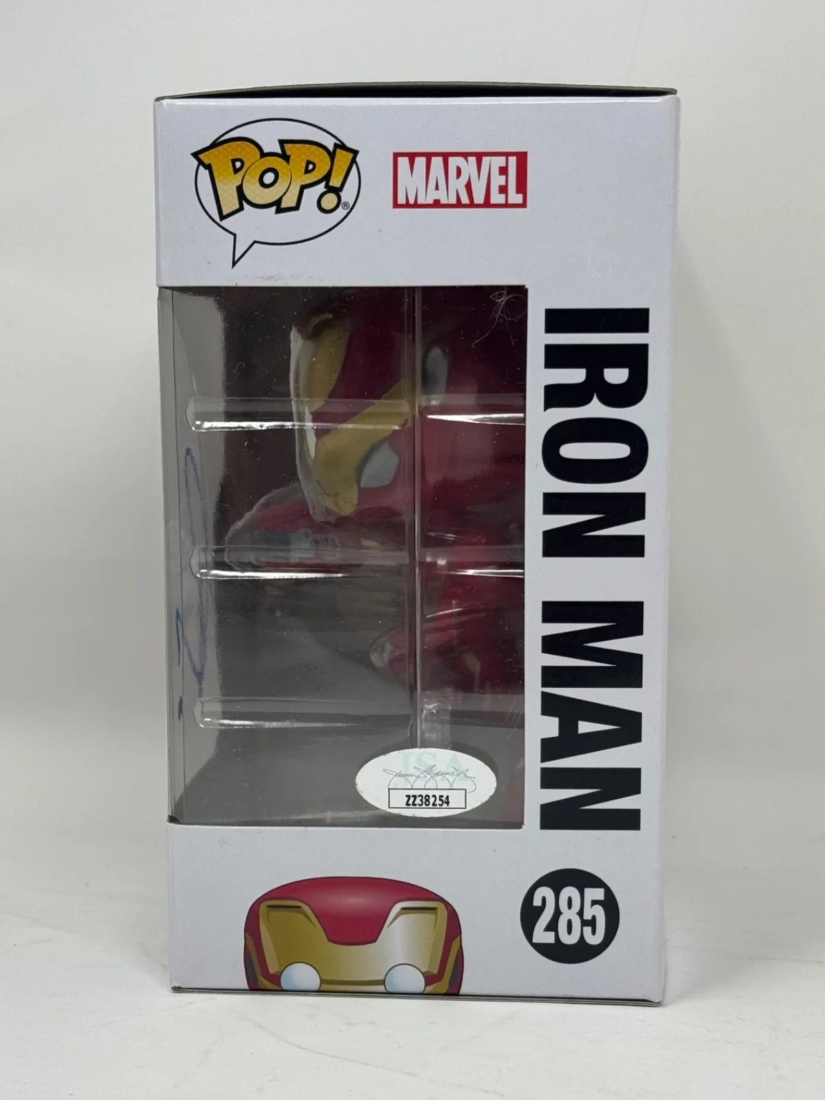Robert Downey Jr — Robert Downey Jr. Signed Iron Man Funko Pop Autograph Marvel Avengers JSA COA, image 4