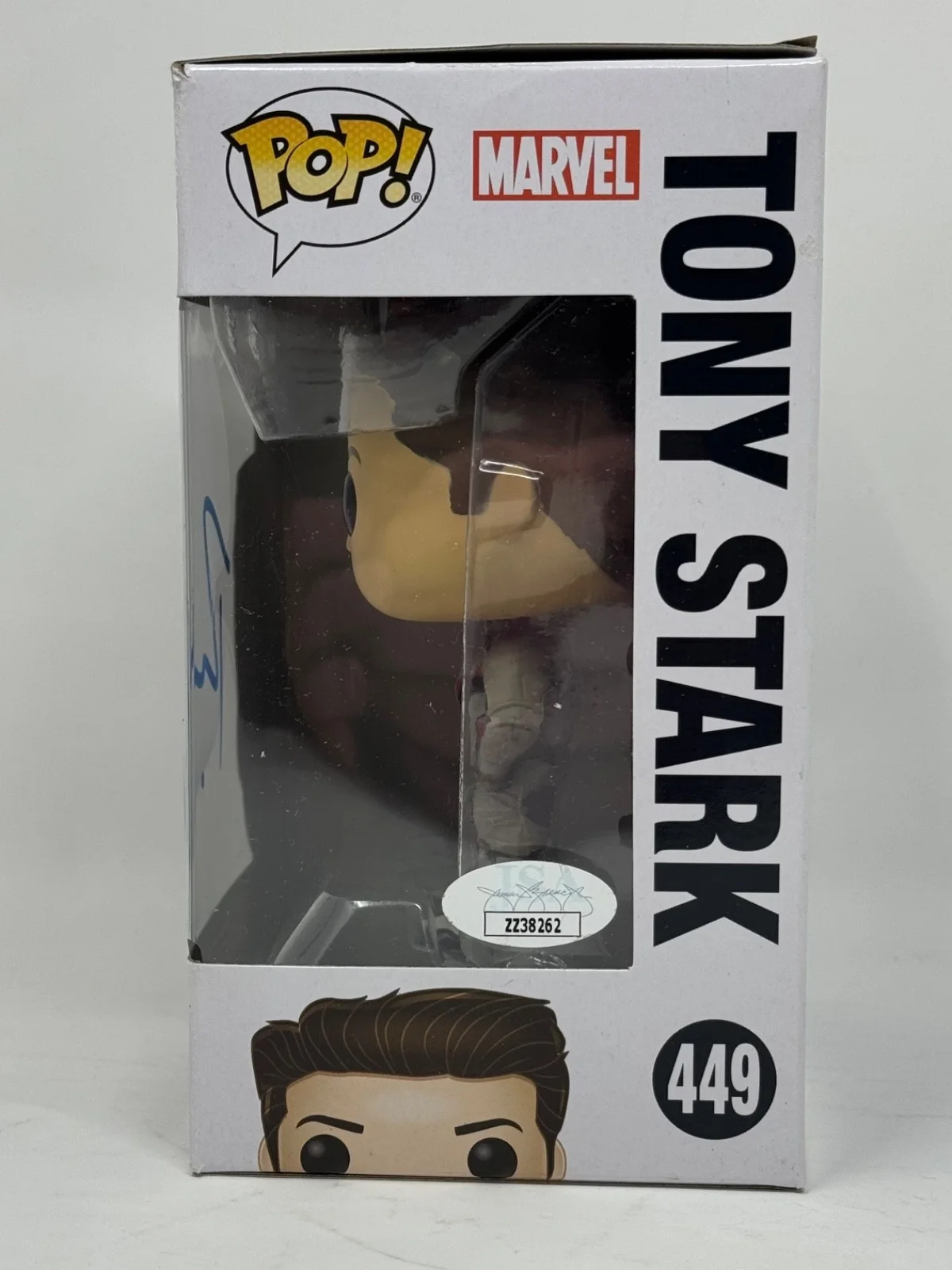 Robert Downey Jr — Robert Downey Jr. Signed Tony Stark Funko Pop Avengers Marvel Iron Man JSA COA, изображение 4