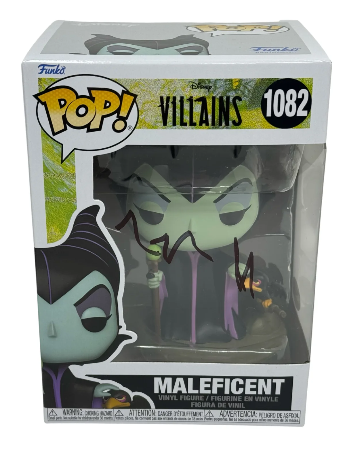 Angelina Jolie — Angelina Jolie Signed Autograph Maleficent Funko Pop Disney Villians #1082 JSA
