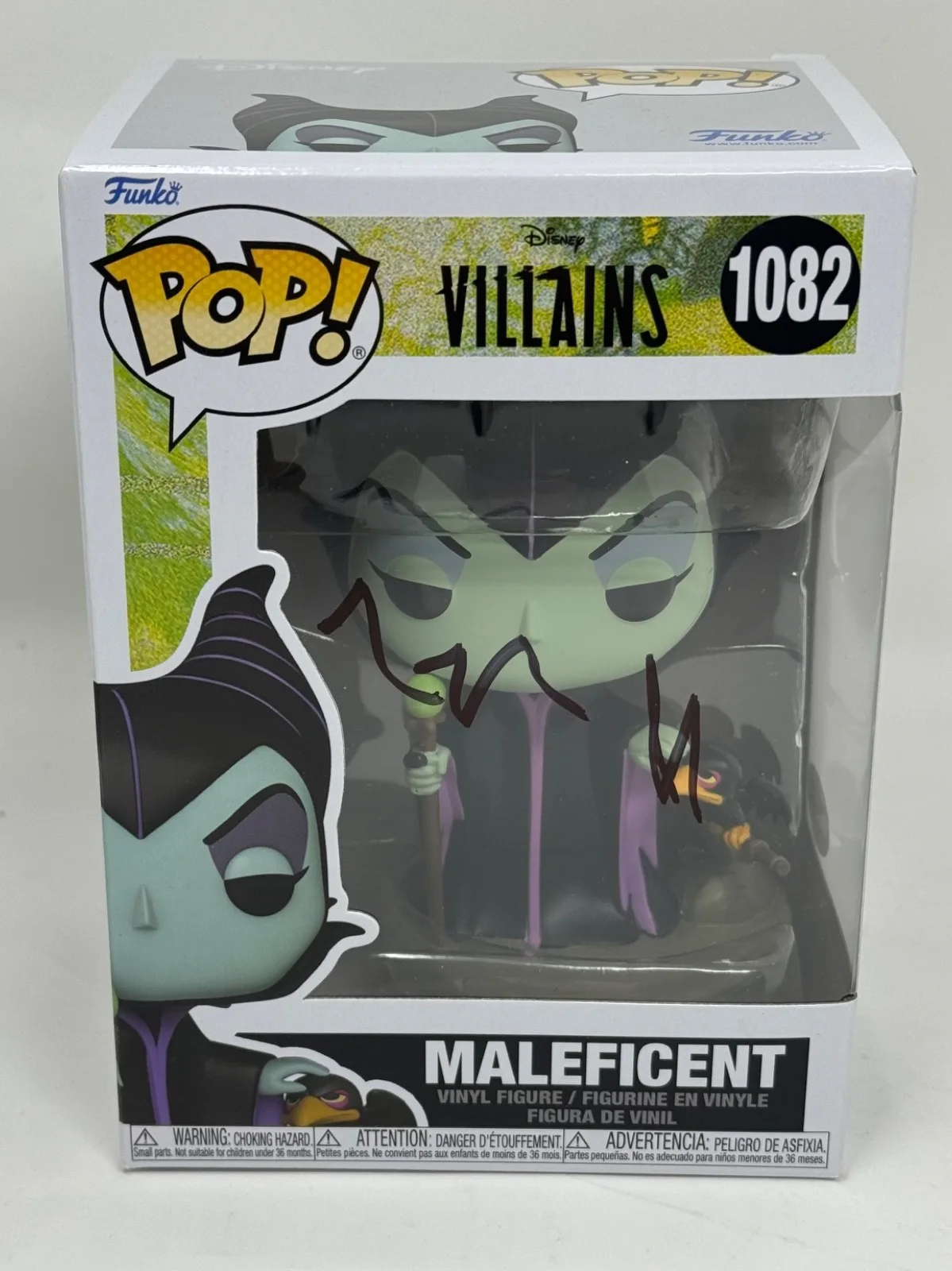 Angelina Jolie — Angelina Jolie Signed Autograph Maleficent Funko Pop Disney Villians #1082 JSA, изображение 2