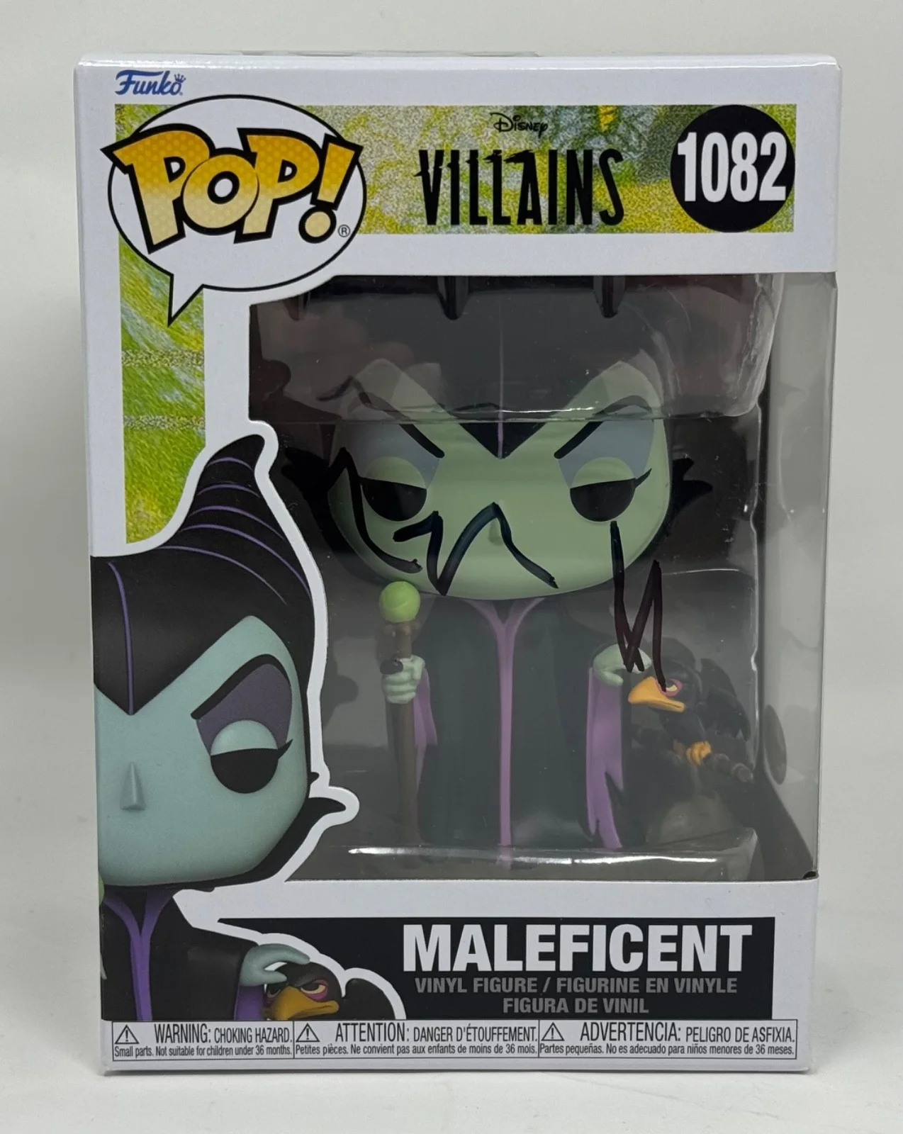Angelina Jolie — Angelina Jolie Signed Autograph Maleficent Funko Pop Disney Villians #1082 JSA, изображение 3