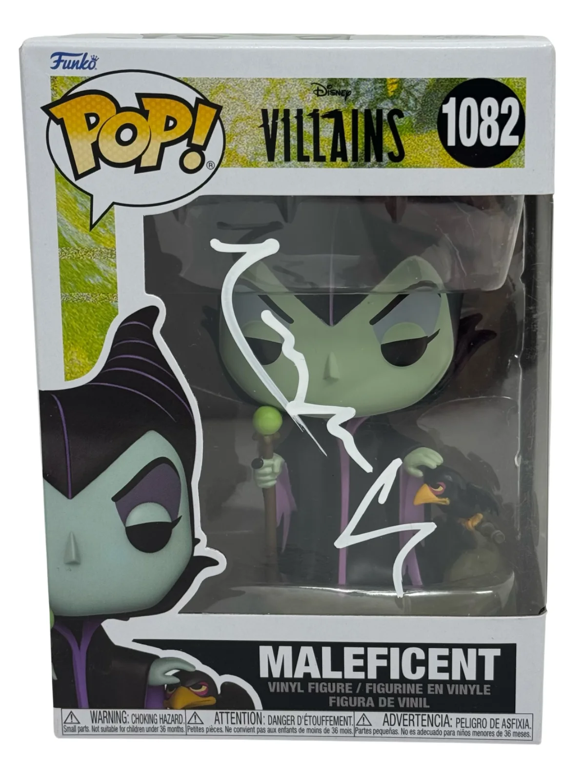 Angelina Jolie — Angelina Jolie Signed Autograph Maleficent Funko Pop Disney Villians #1082 JSA