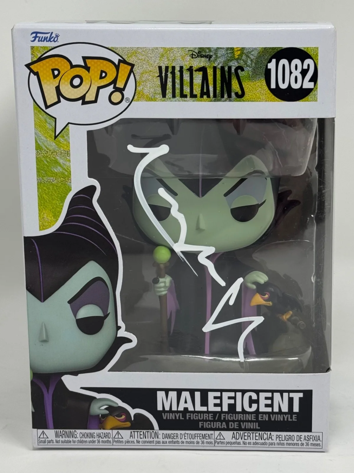 Angelina Jolie — Angelina Jolie Signed Autograph Maleficent Funko Pop Disney Villians #1082 JSA, изображение 2
