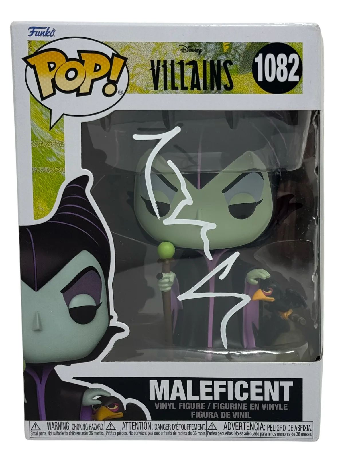 Angelina Jolie — Angelina Jolie Signed Autograph Maleficent Funko Pop Disney Villians #1082 JSA