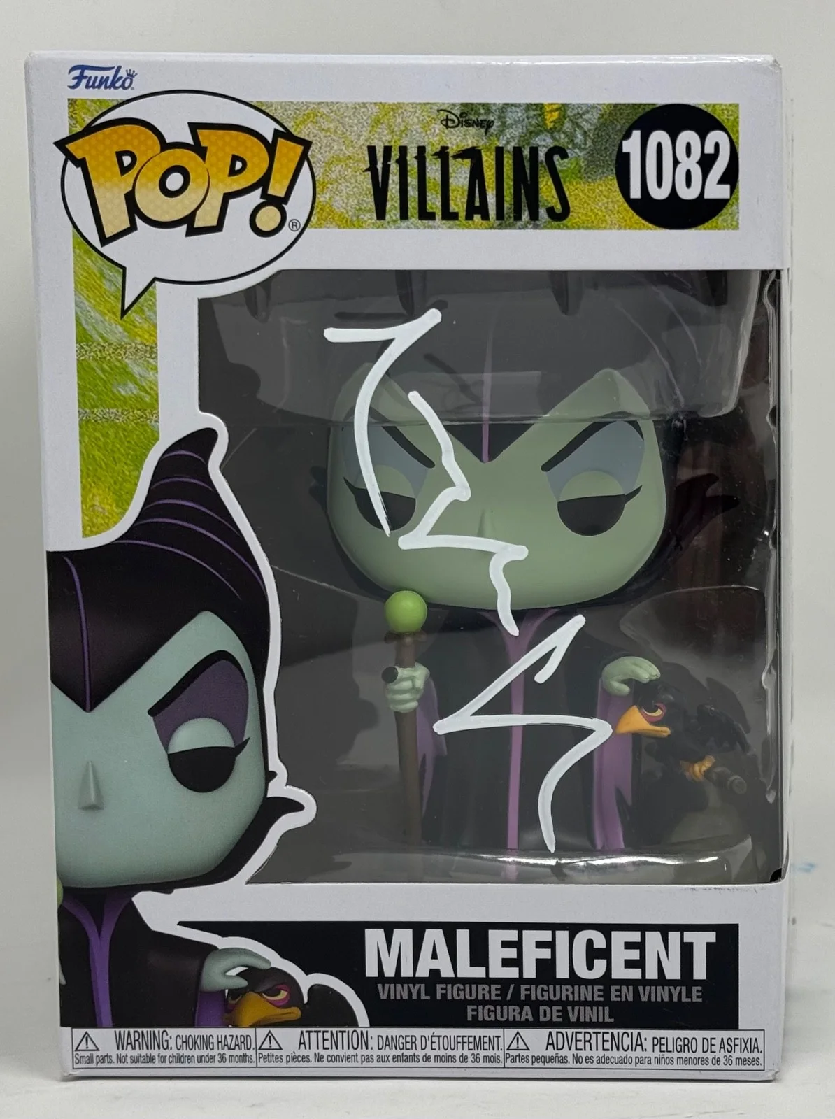 Angelina Jolie — Angelina Jolie Signed Autograph Maleficent Funko Pop Disney Villians #1082 JSA, image 2