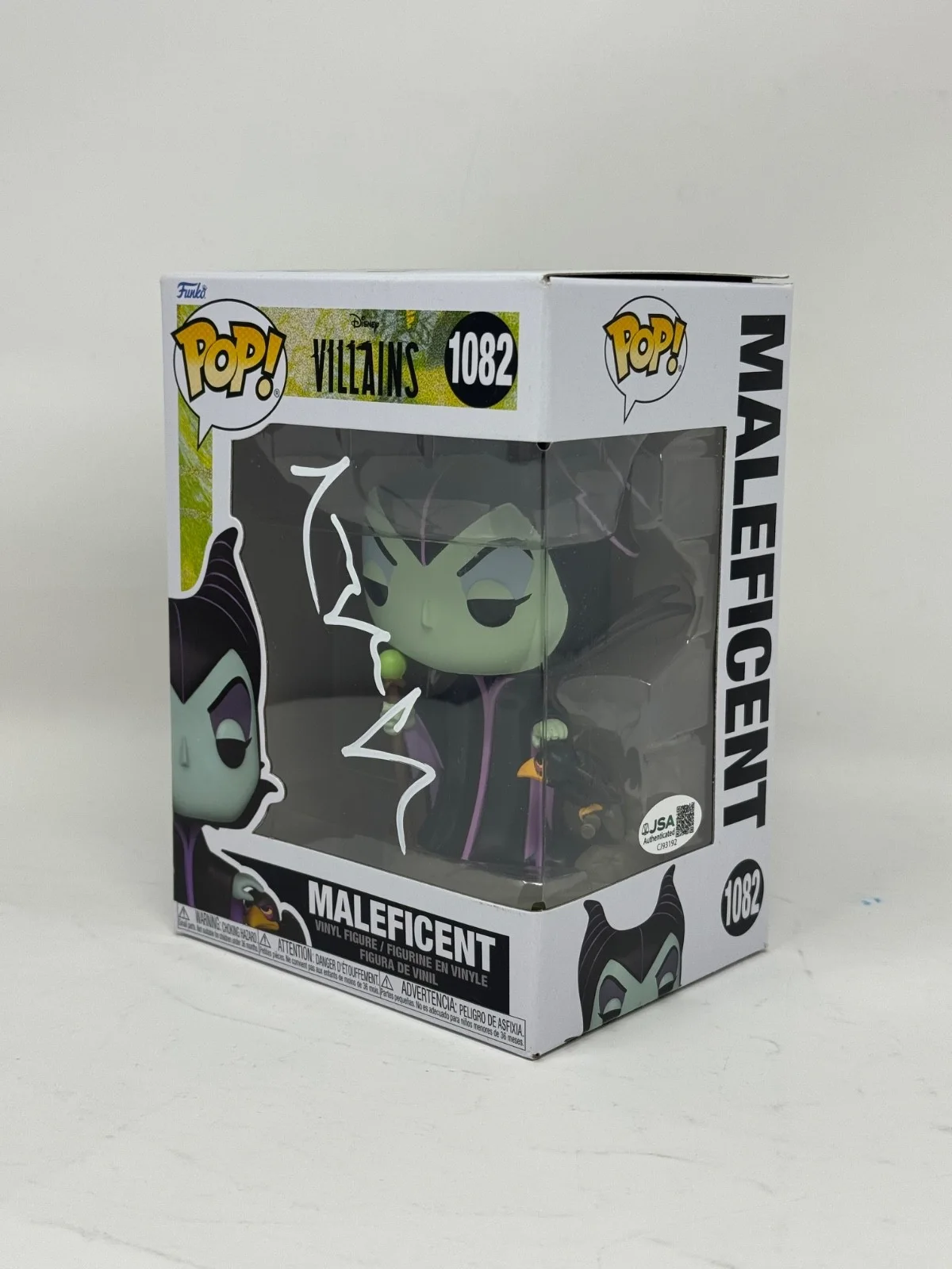 Angelina Jolie — Angelina Jolie Signed Autograph Maleficent Funko Pop Disney Villians #1082 JSA, image 4