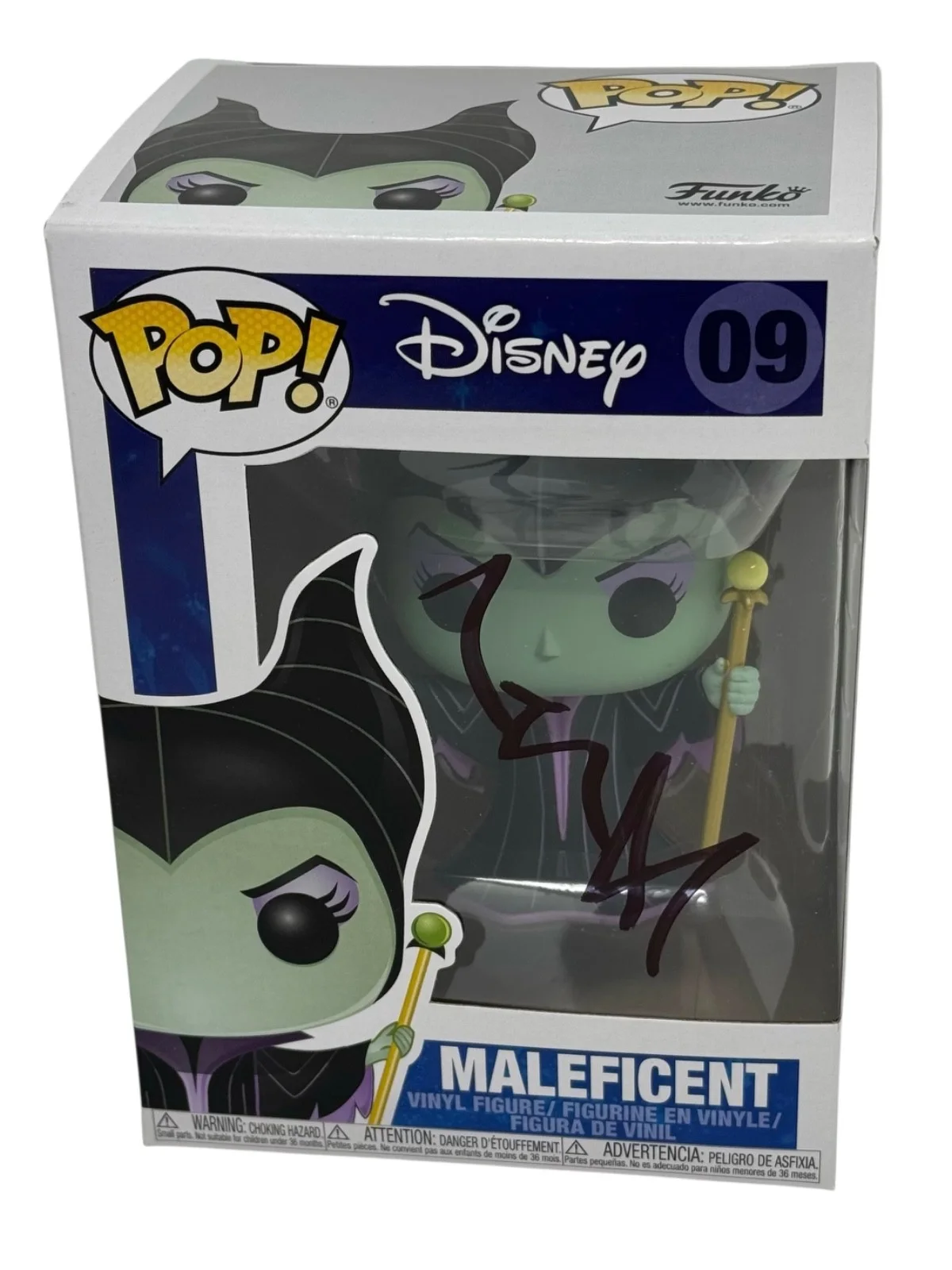 Angelina Jolie — Angelina Jolie Signed Autograph Maleficent Funko Pop Disney Figure #09 JSA COA