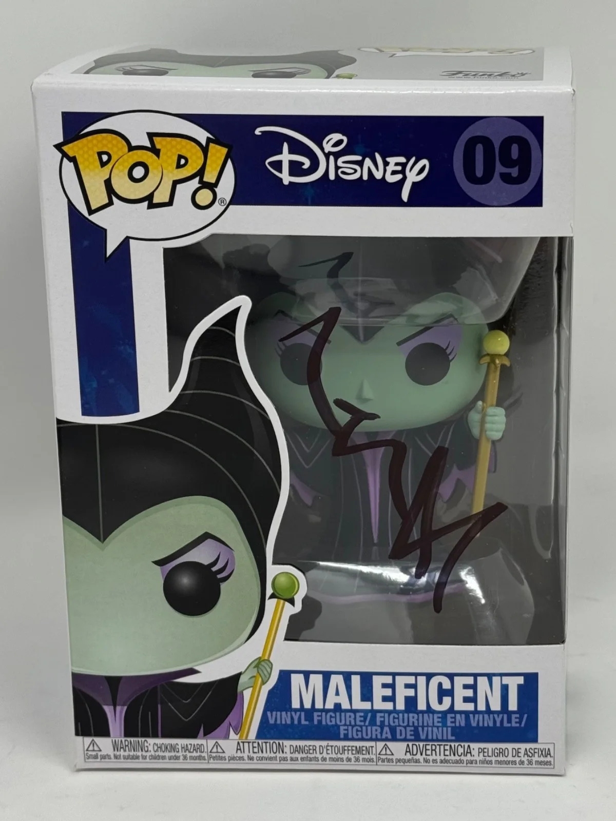 Angelina Jolie — Angelina Jolie Signed Autograph Maleficent Funko Pop Disney Figure #09 JSA COA, изображение 2