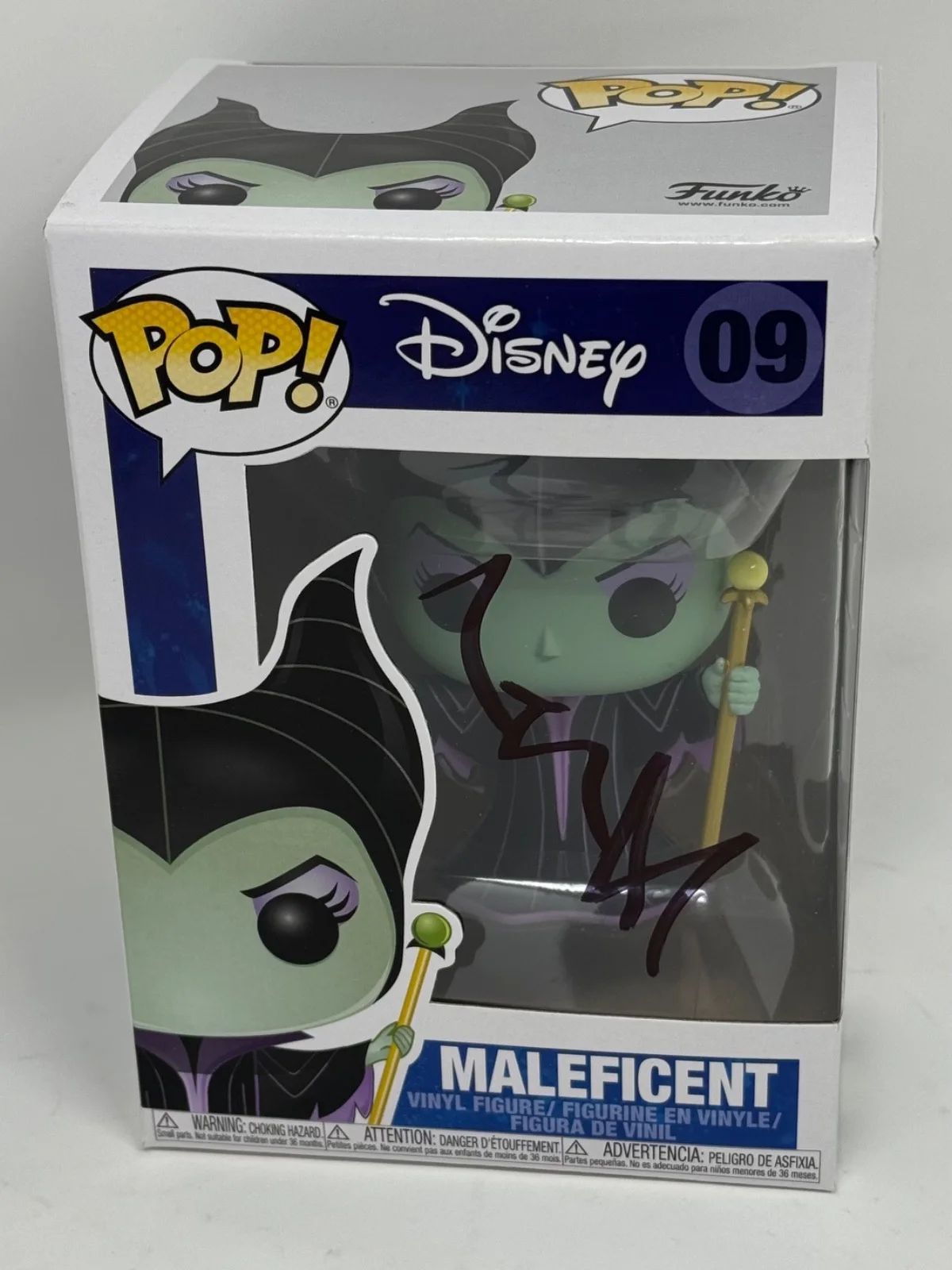 Angelina Jolie — Angelina Jolie Signed Autograph Maleficent Funko Pop Disney Figure #09 JSA COA, изображение 3