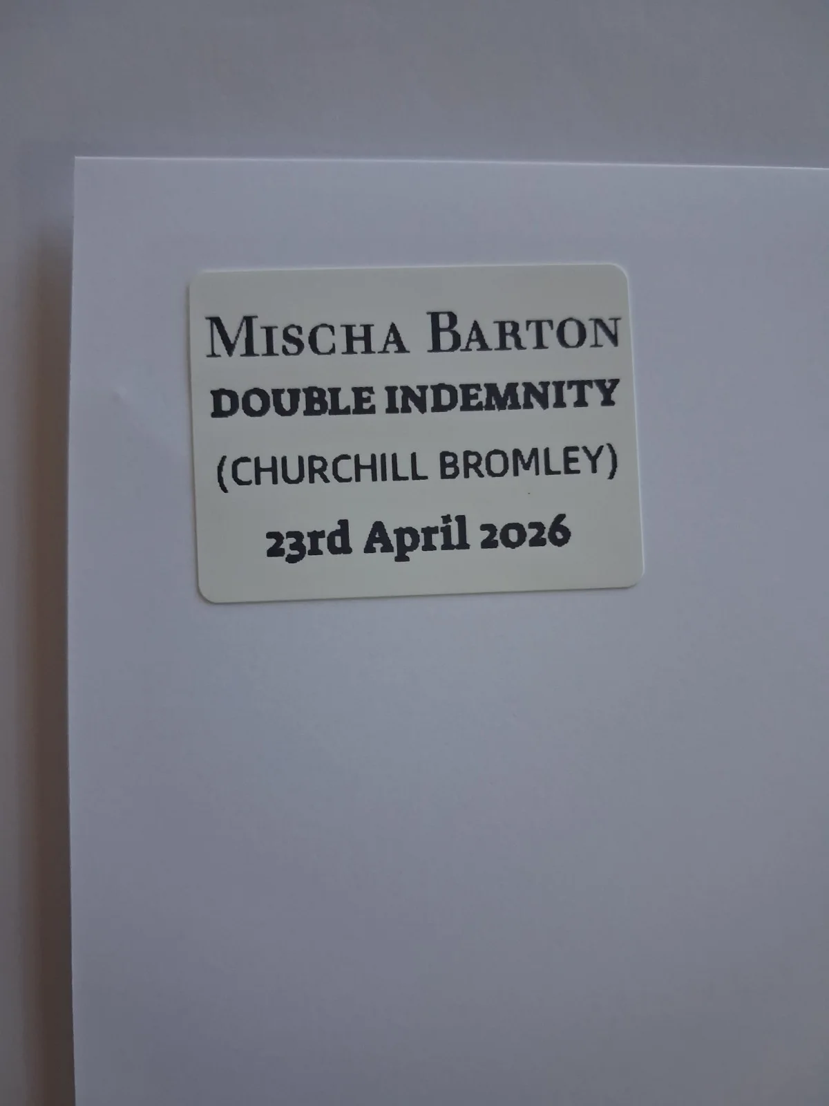 MISCHA BARTON - Genuine hand signed autograph 8X10 (The O.C. St Trinians), изображение 3