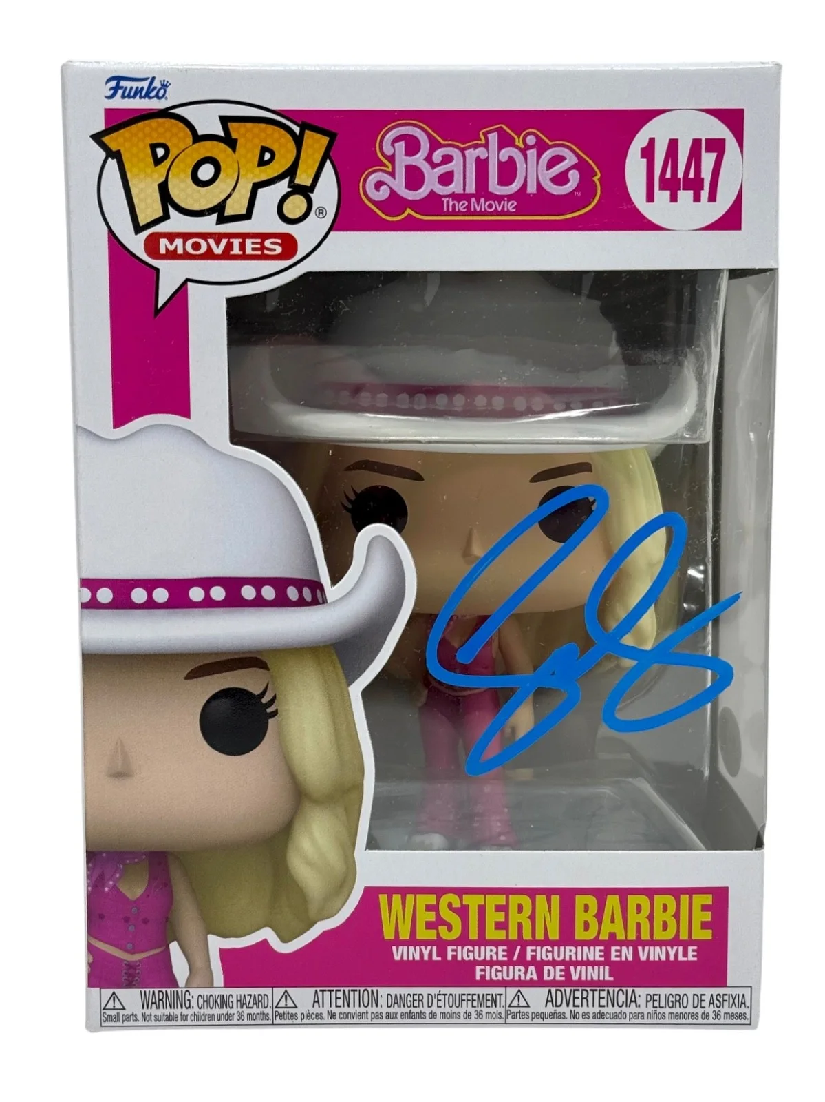 Greta Gerwig — Greta Gerwig "Barbie" Signed Autograph Western Barbie Funko Pop Director JSA COA