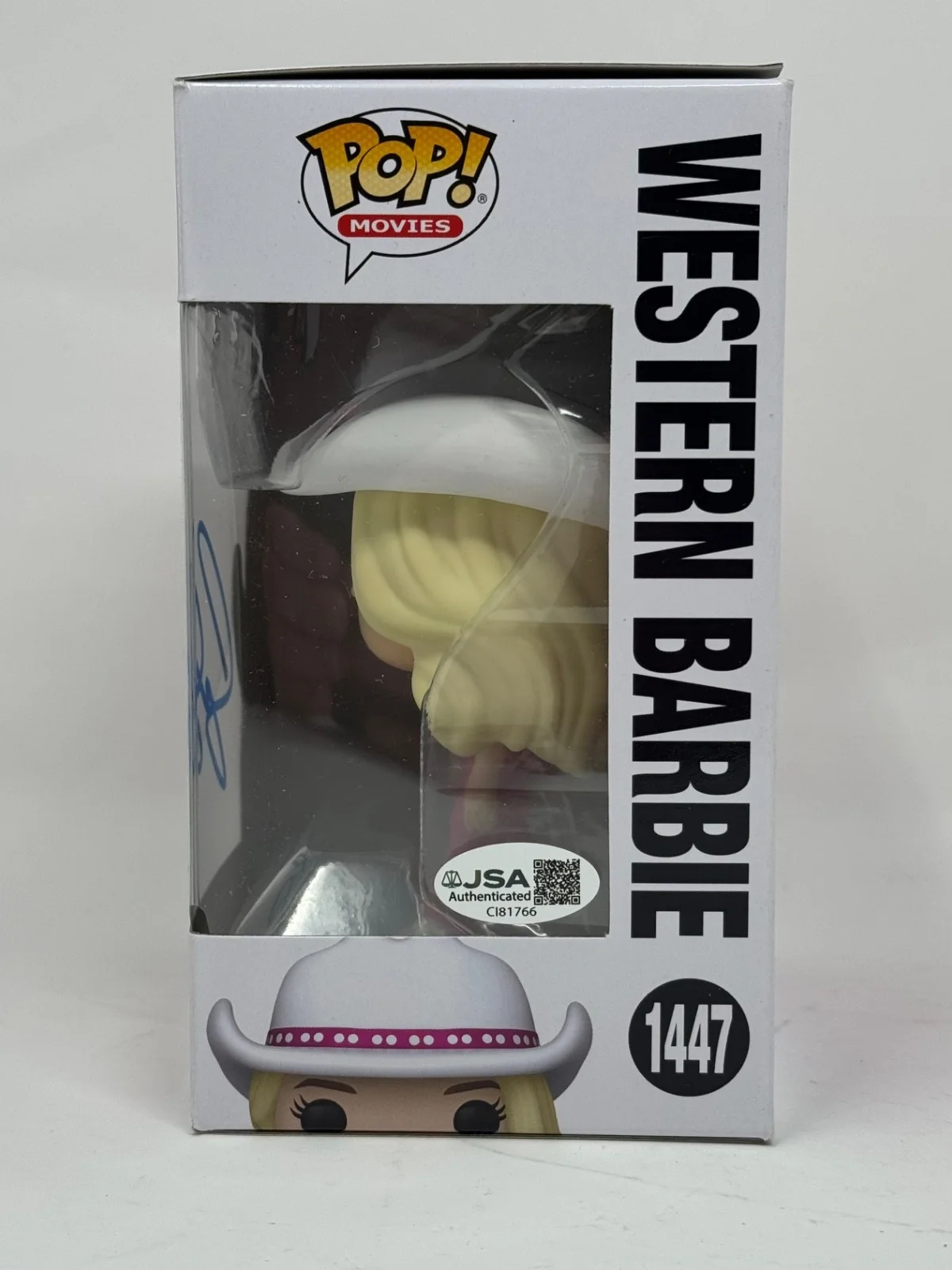 Greta Gerwig — Greta Gerwig "Barbie" Signed Autograph Western Barbie Funko Pop Director JSA COA, image 4