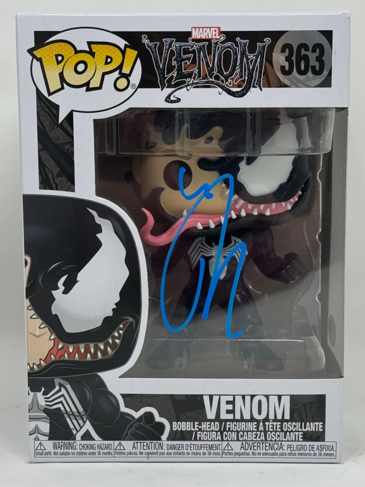 Tom Hardy — Tom Hardy Signed Autograph Venom Funko Pop Marvel Venom 363 JSA COA, image 4