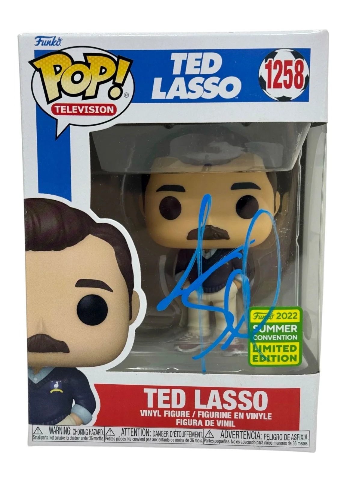 Jason Sudeikis — Jason Sudeikis "Ted Lasso" Signed Autograph Ted Lasso Funko Pop #1258 JSA COA