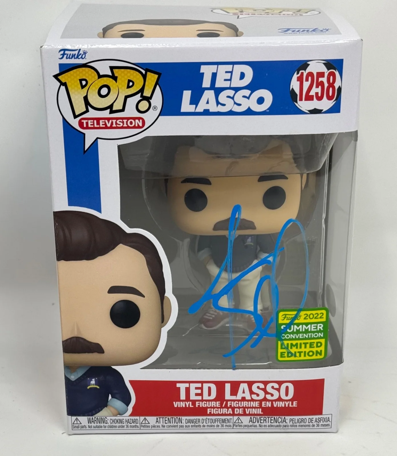 Jason Sudeikis — Jason Sudeikis "Ted Lasso" Signed Autograph Ted Lasso Funko Pop #1258 JSA COA, изображение 3