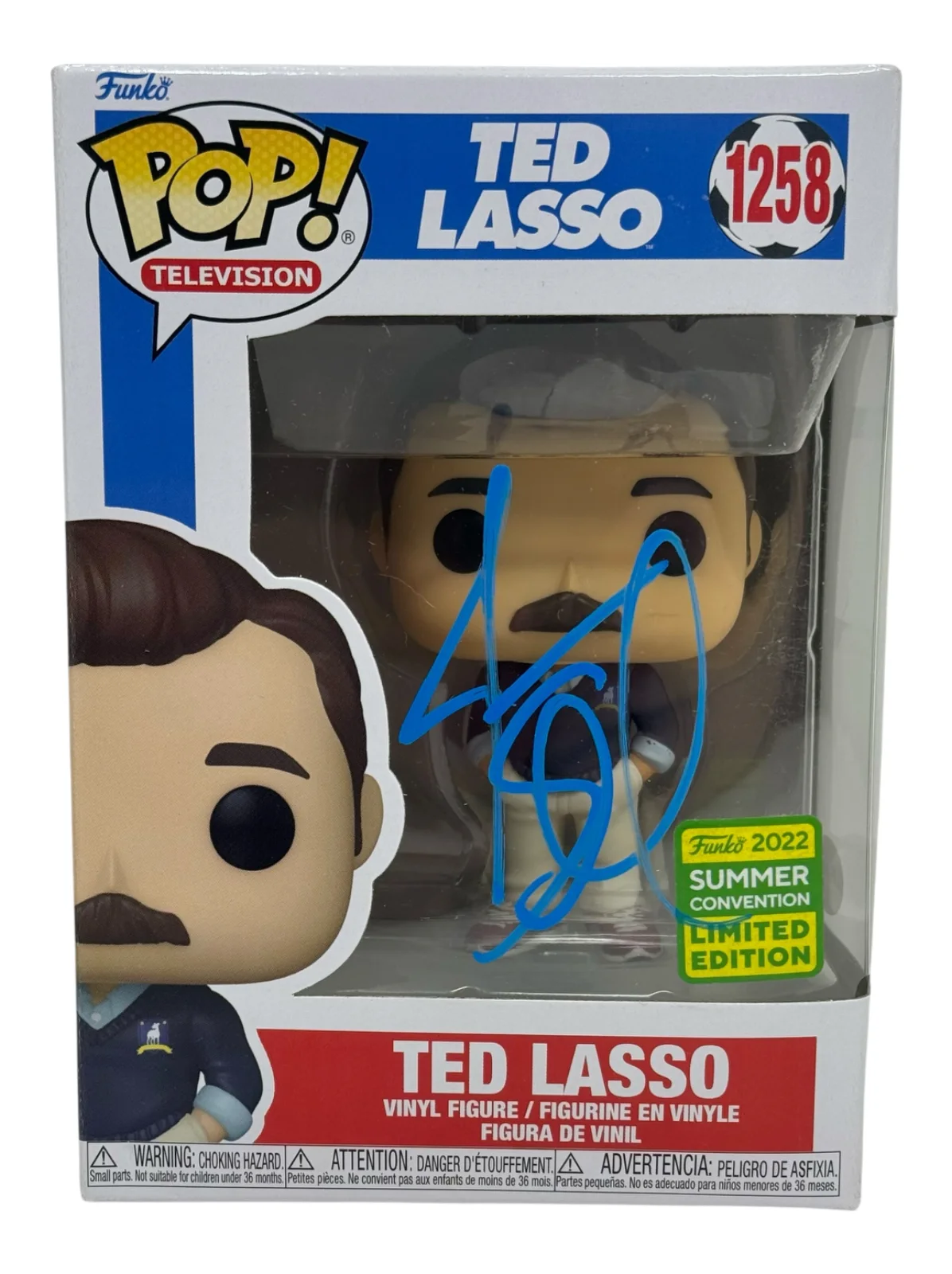 Jason Sudeikis — Jason Sudeikis "Ted Lasso" Signed Autograph Ted Lasso Funko Pop #1258 JSA COA