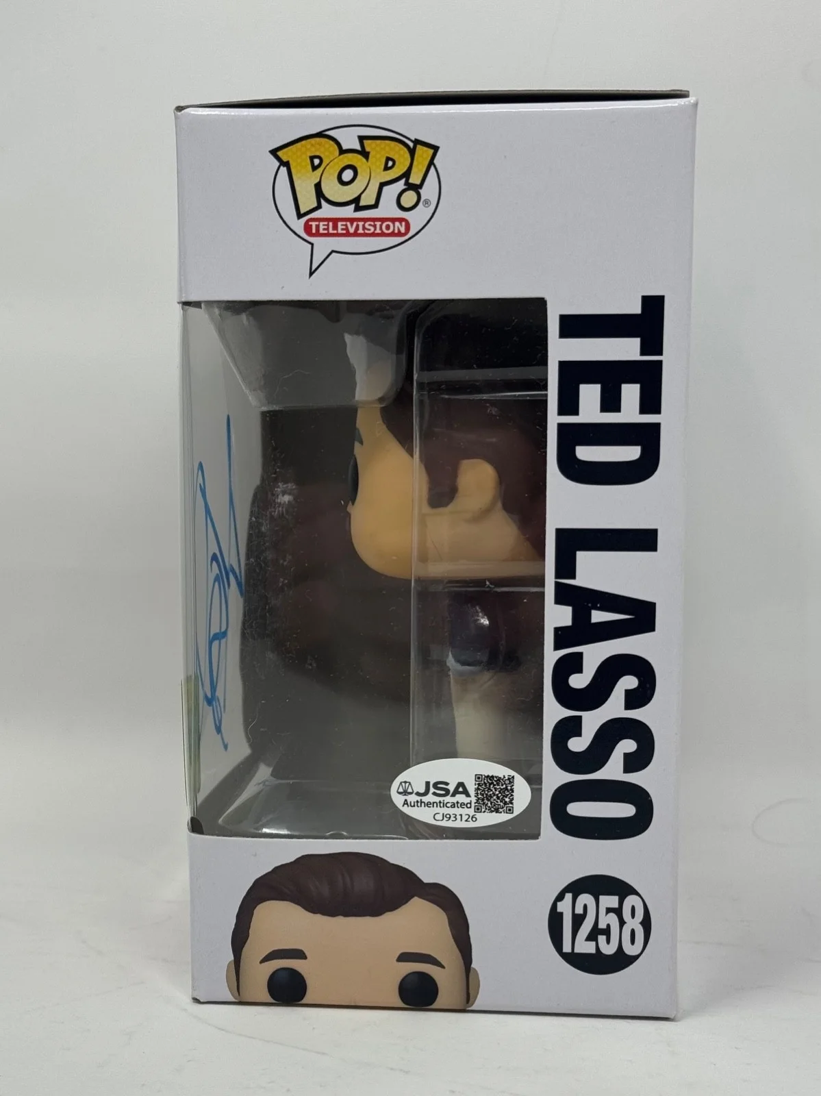 Jason Sudeikis — Jason Sudeikis "Ted Lasso" Signed Autograph Ted Lasso Funko Pop #1258 JSA COA, image 5