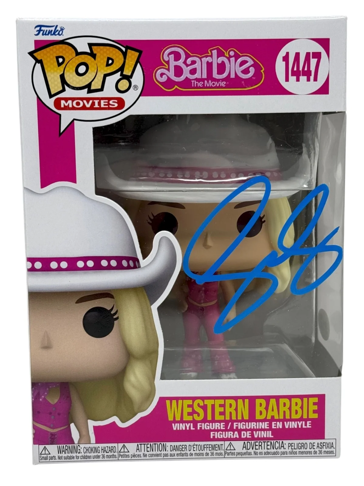 Greta Gerwig — Greta Gerwig "Barbie" Signed Autograph Western Barbie Funko Pop Director JSA COA