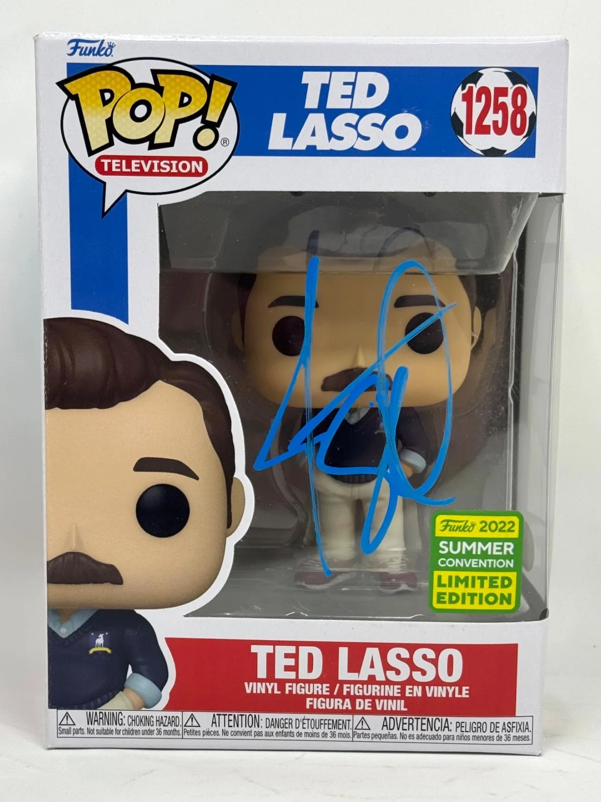 Jason Sudeikis — Jason Sudeikis "Ted Lasso" Signed Autograph Ted Lasso Funko Pop #1258 JSA COA, image 4