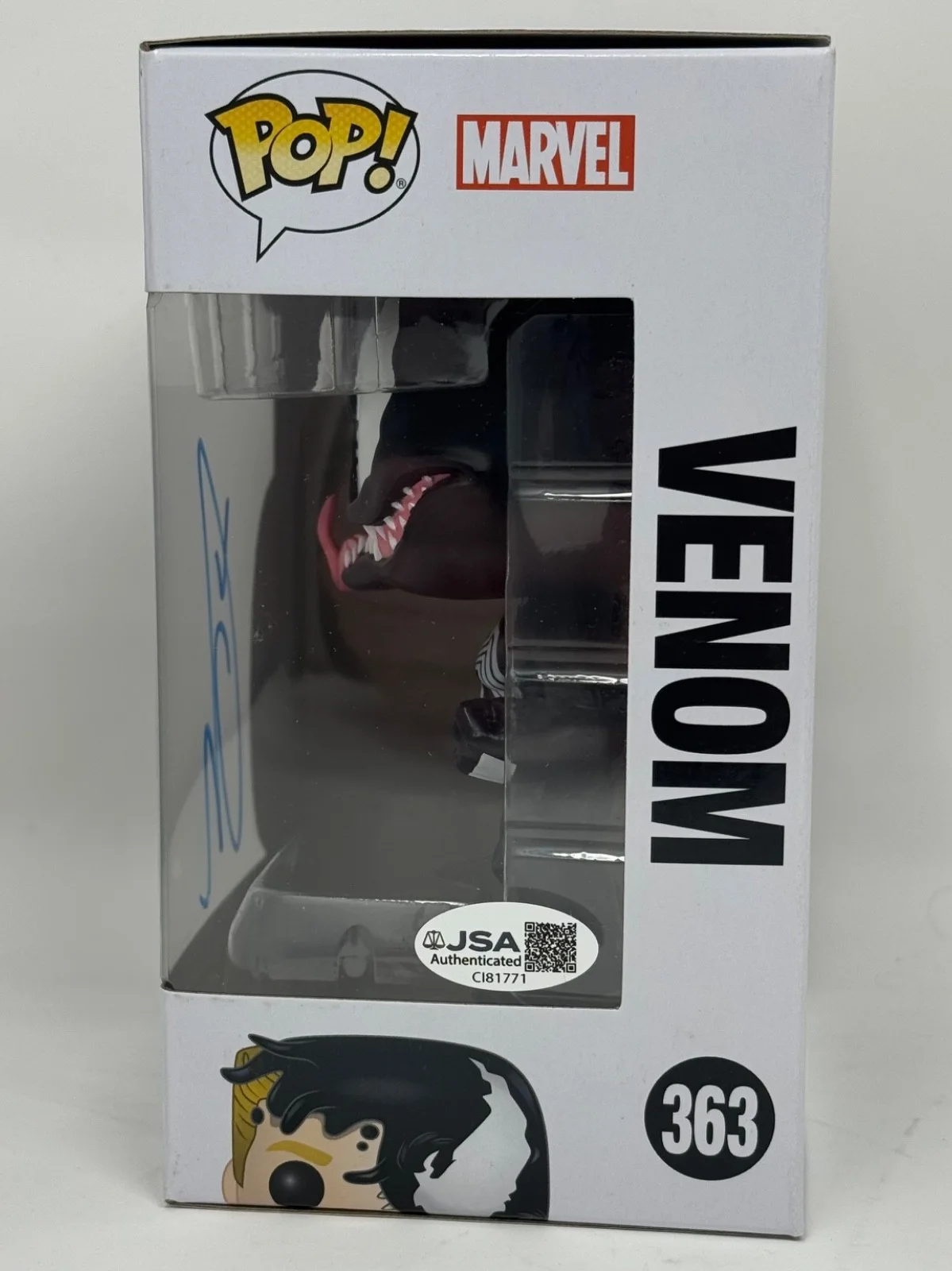 Tom Hardy — Tom Hardy Signed Autograph Venom Funko Pop Marvel Venom 363 JSA COA, image 4