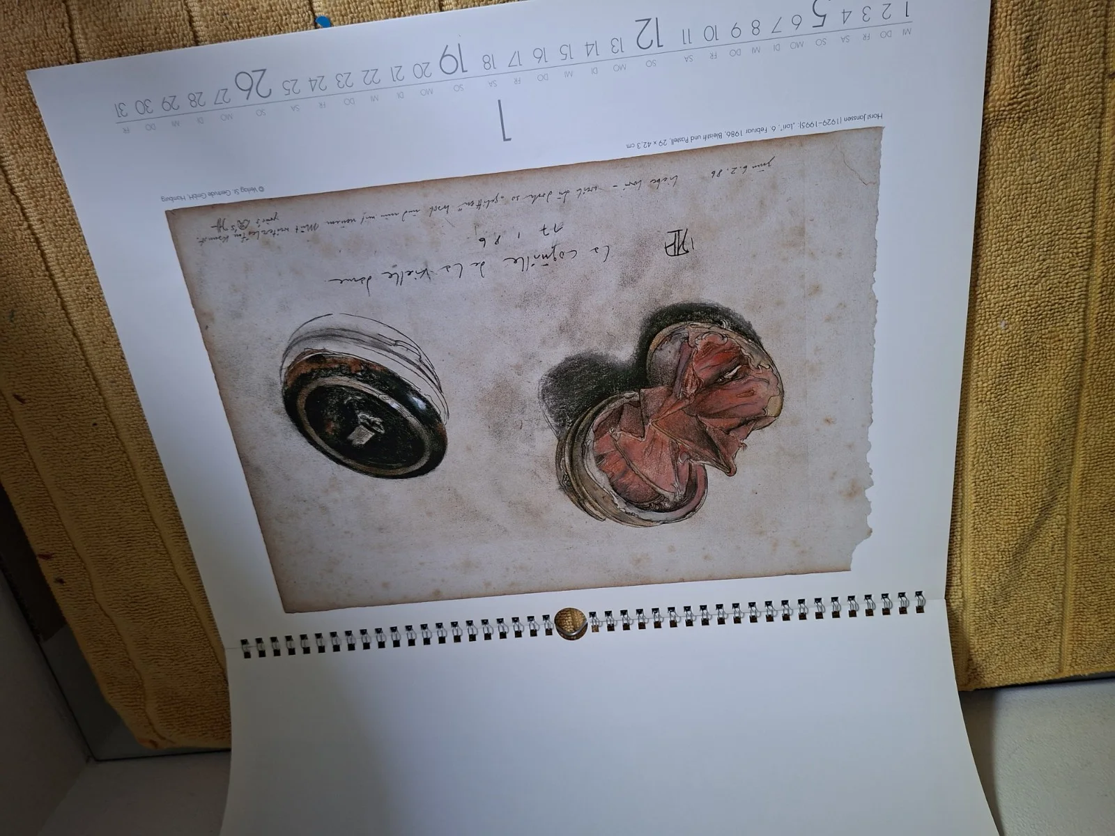 Horst Janssen Querbeet Calender 2003 (Kein Einband), image 5