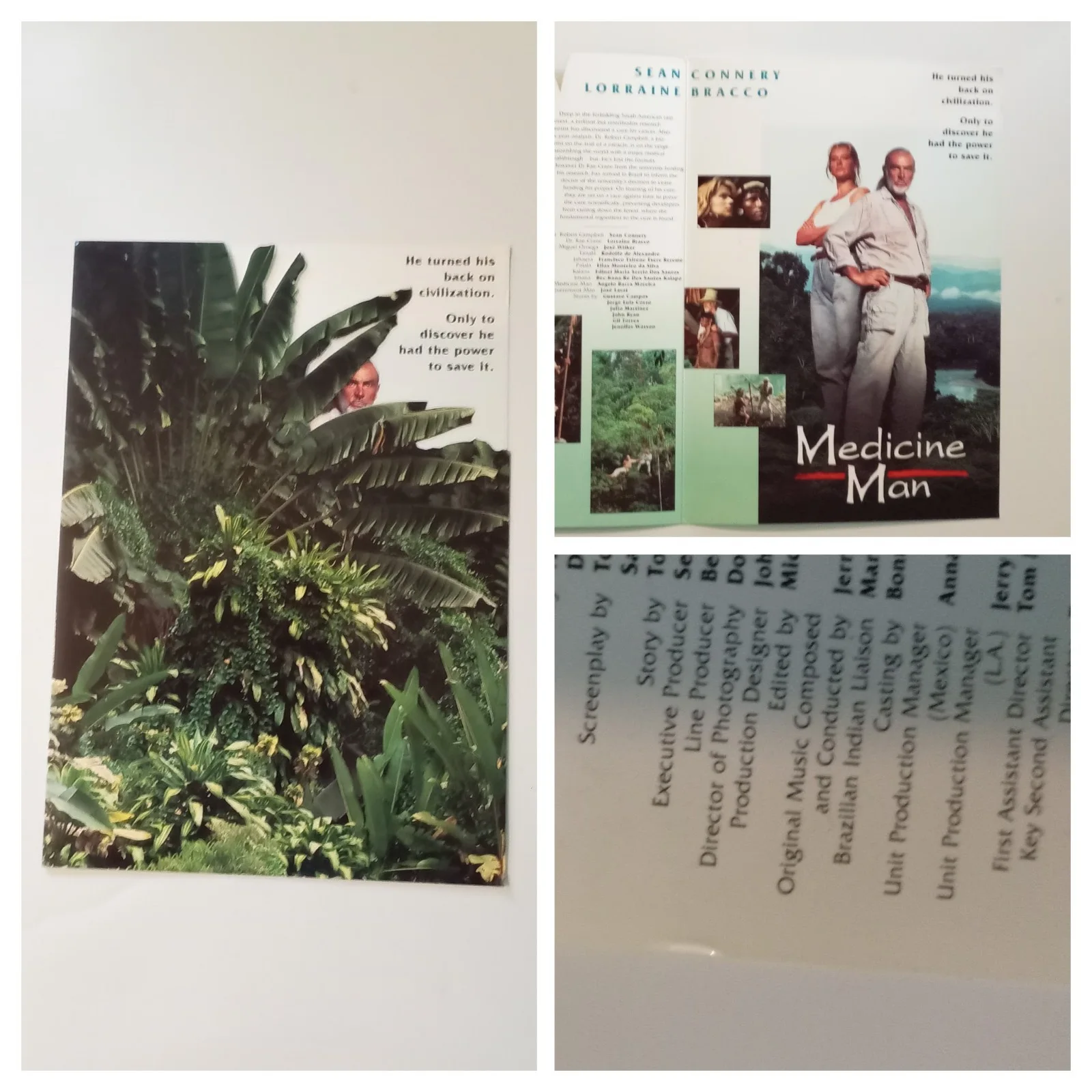 SEAN CONNERY SYNOPSIS CARD/PRESS PHOTOS/ MOVIE FLYERS/POSTCARDS & BOOKS BUNDLE, image 2