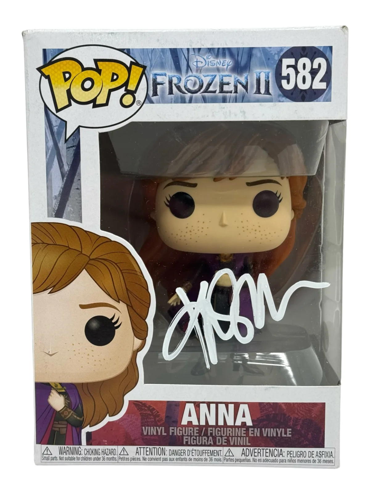 Kristen Bell — Kristen Bell Signed Frozen II Anna Funko Pop #582 Disney Autograph JSA COA