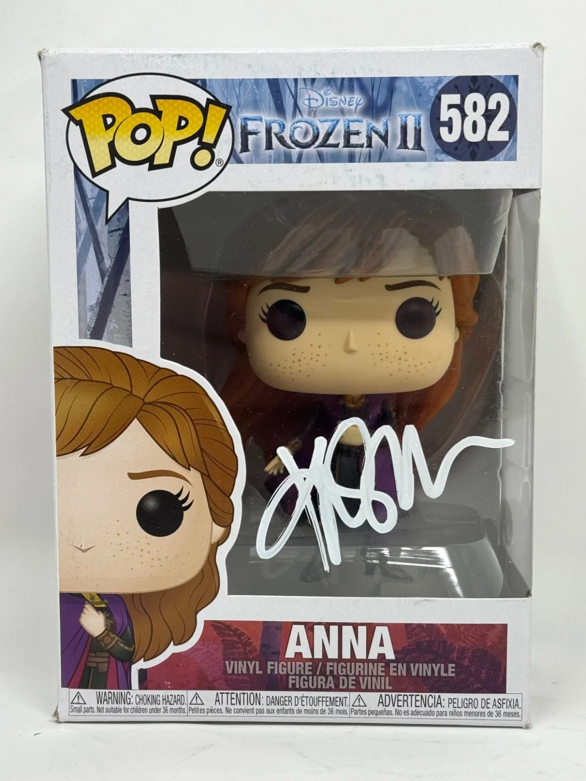 Kristen Bell — Kristen Bell Signed Frozen II Anna Funko Pop #582 Disney Autograph JSA COA, изображение 2