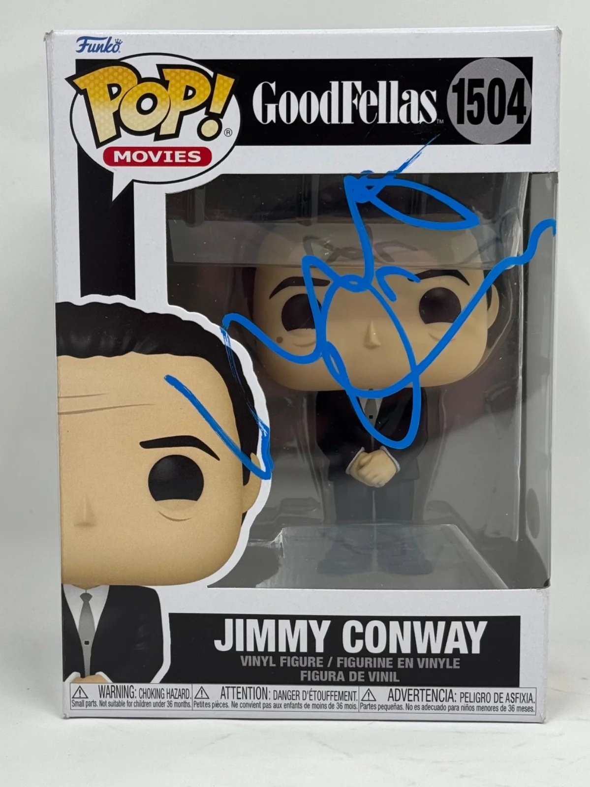 Robert De Niro — Robert De Niro "Goodfellas" Signed Autograph Jimmy Conway Funko Pop 1504 JSA COA, изображение 2