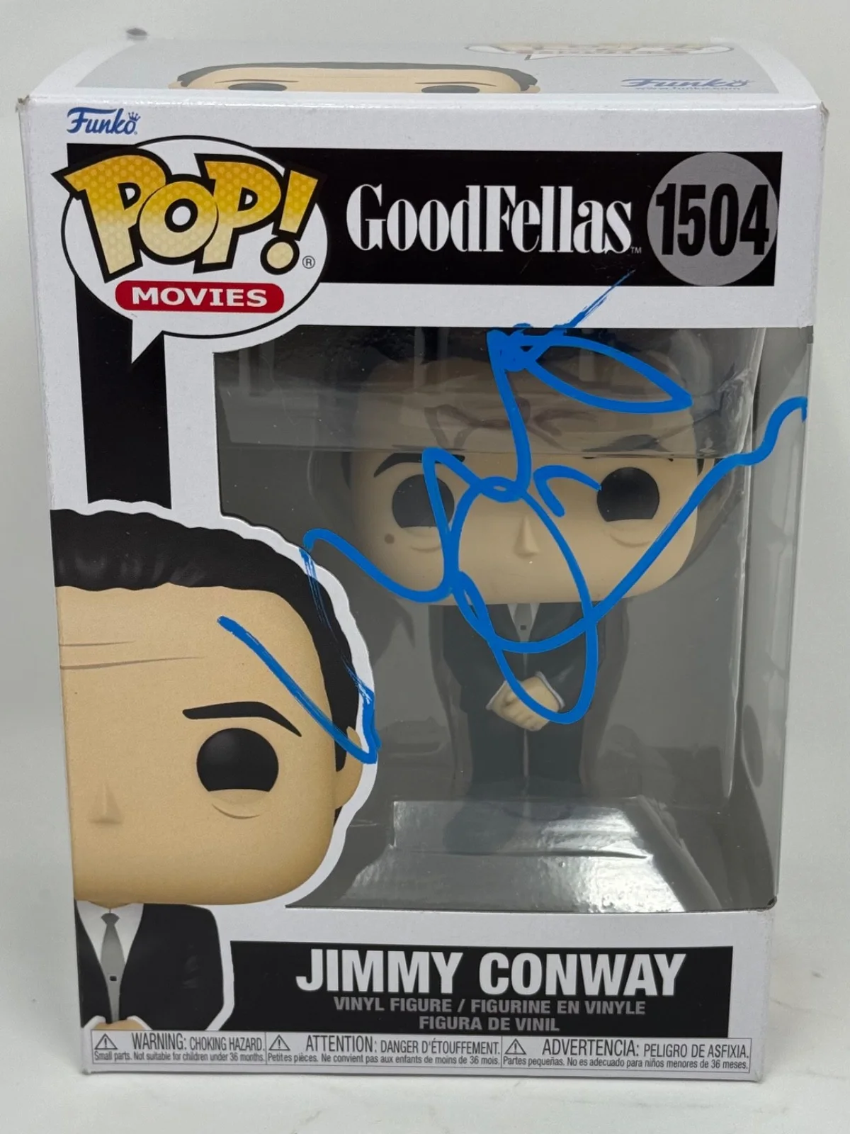 Robert De Niro — Robert De Niro "Goodfellas" Signed Autograph Jimmy Conway Funko Pop 1504 JSA COA, изображение 3
