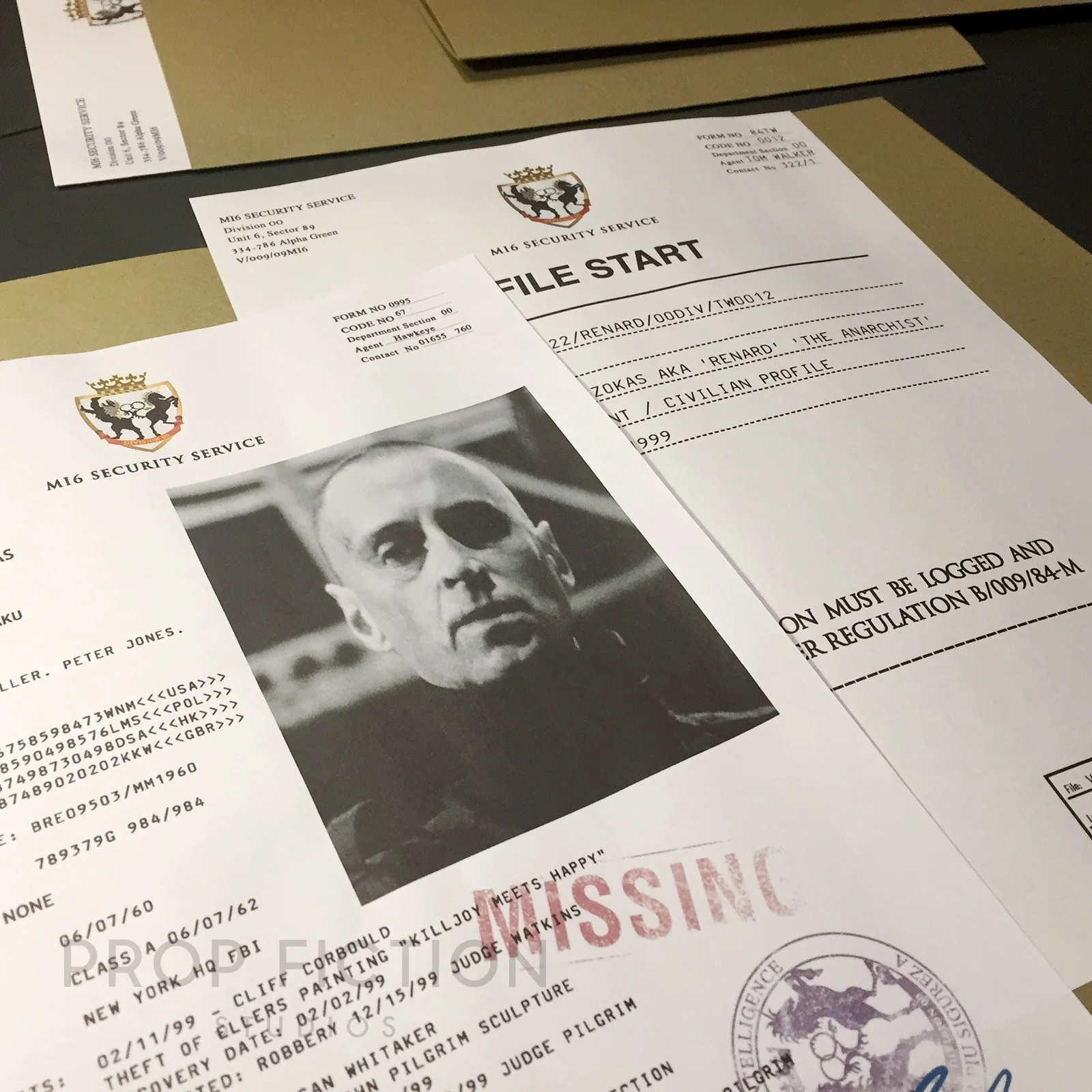 Cosplay Display: World is Not Enough TWINE - Prop MI6 Renard Report Case File, изображение 4