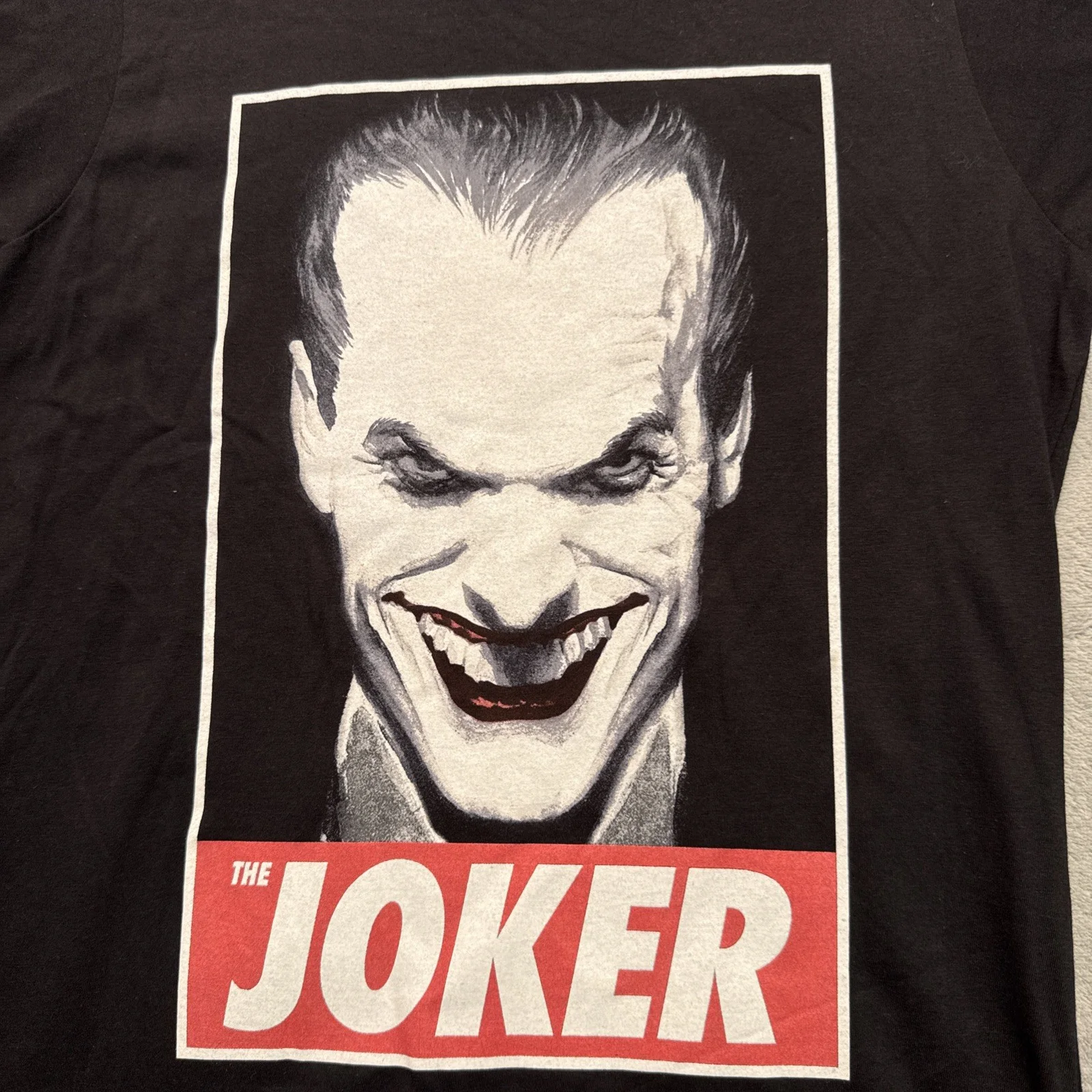 Official DC Comics Joker Ladies T-Shirt Size L Black 2019 Batman Villain New, изображение 2