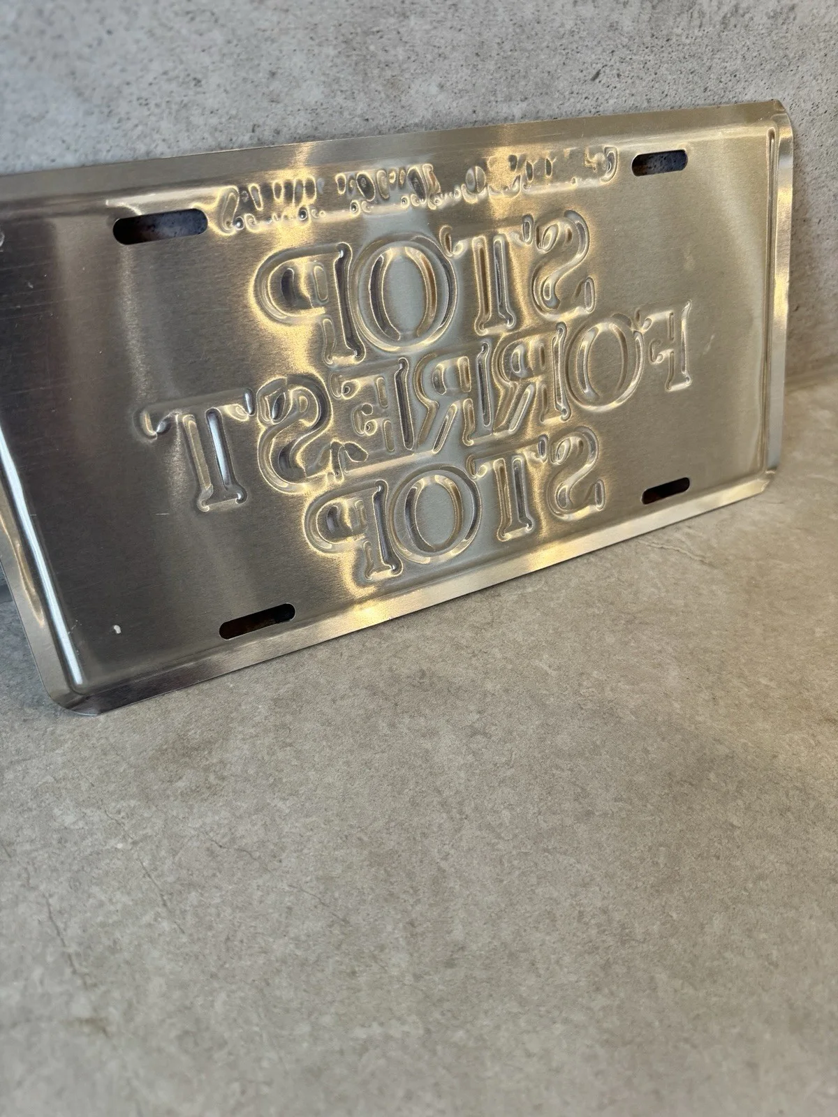Forrest Gump Stop Forrest Stop Greenbow Alabama Metal Novelty License Plate, image 4