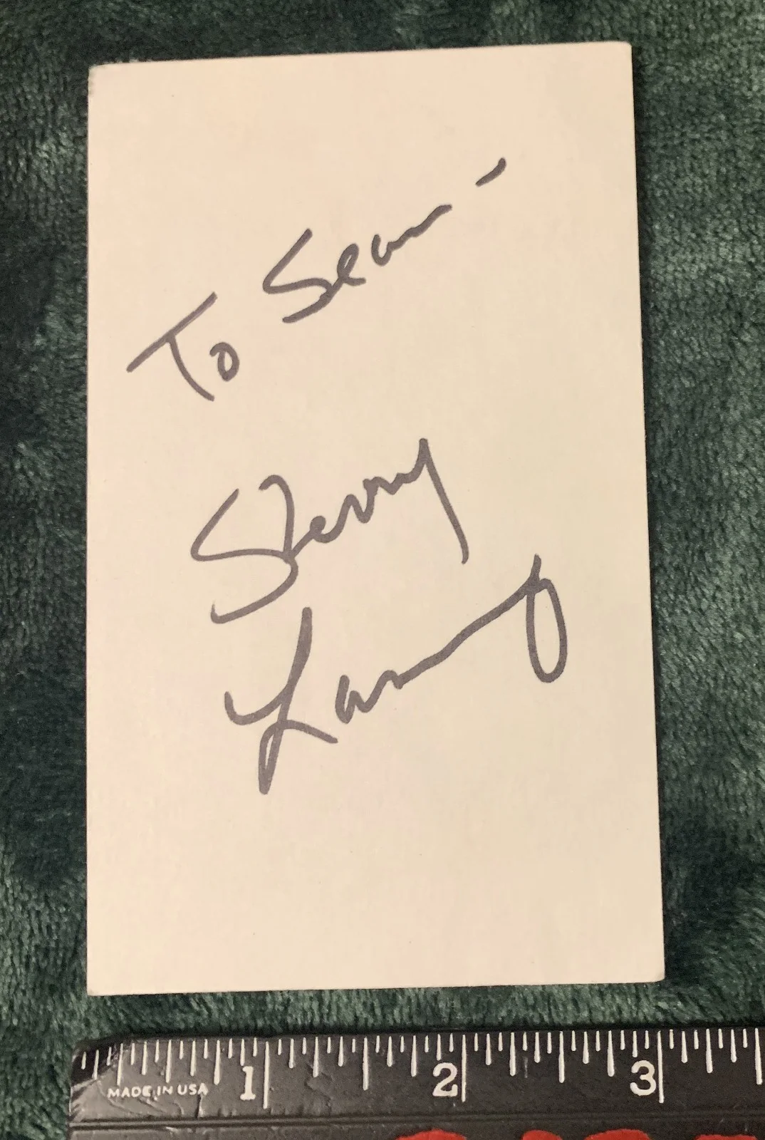Kristy Swanson, Sherry Lansing, Regina King, Camryn Manheim — 4 Vintage Hollywood Signed Index Cards Kristy Swanson Regina King Sherry Lansing, image 3